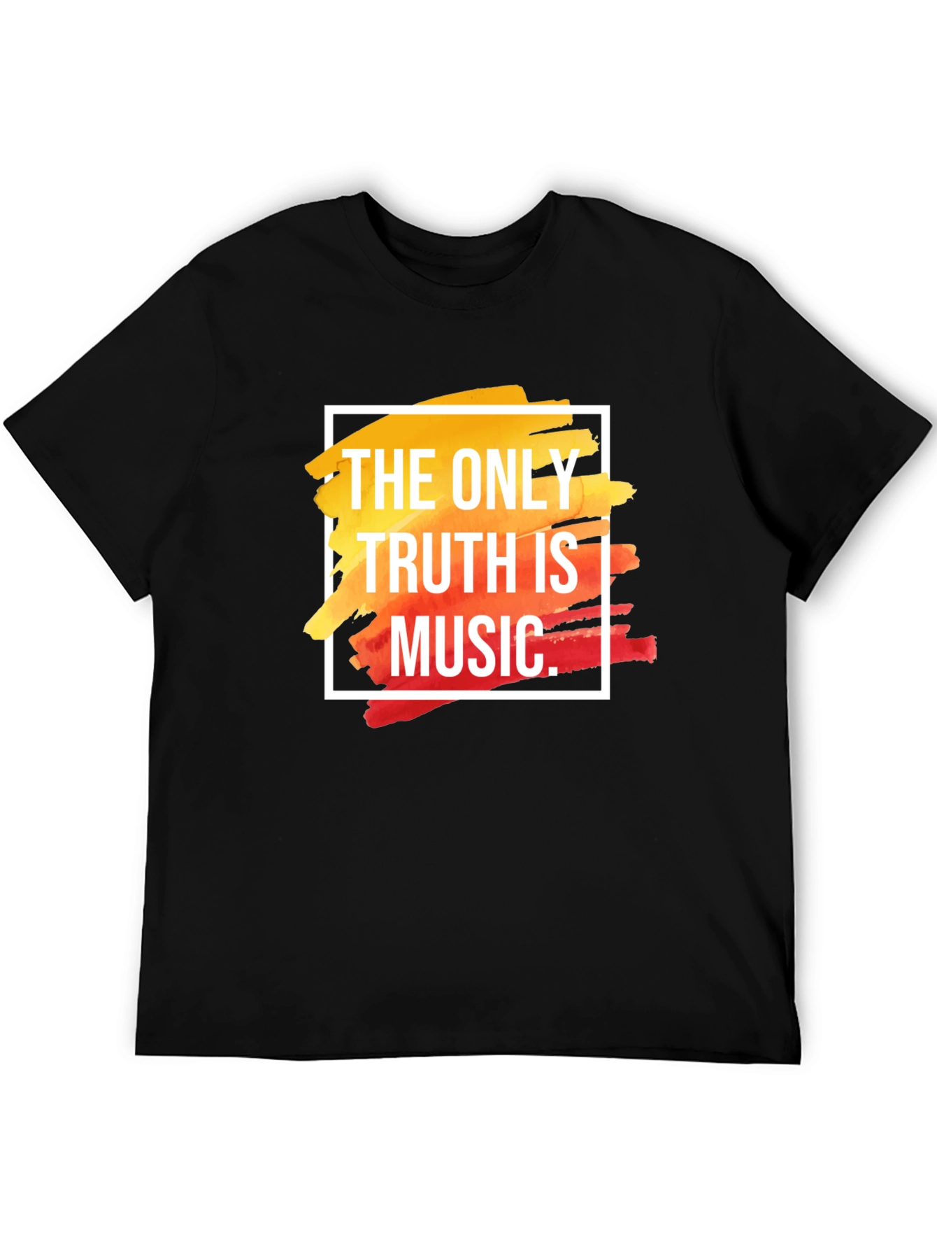 Black The Only Truth Is Music T-Shirt view 5