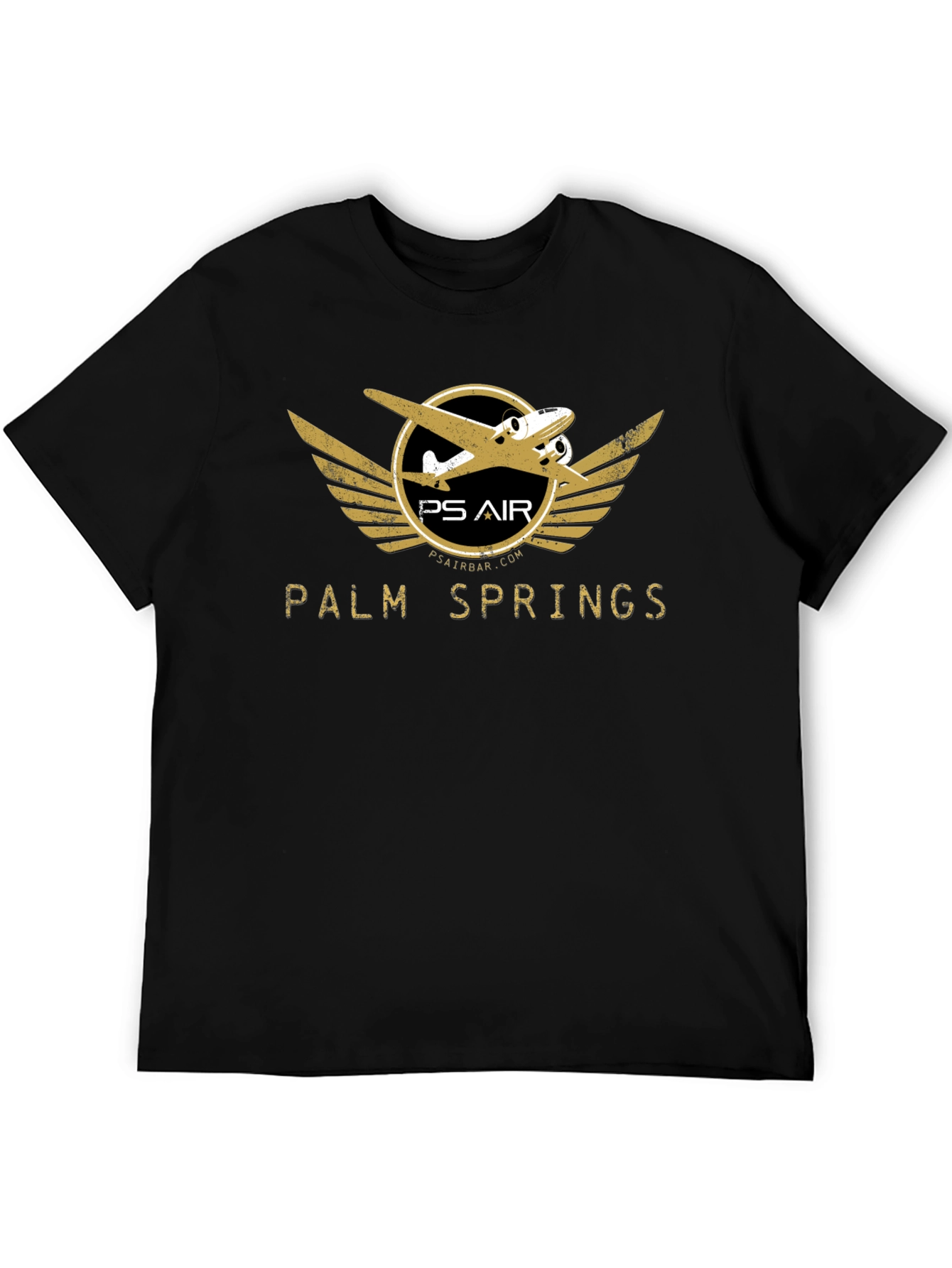 Black Palm Springs Air Black Graphic Tee view 5
