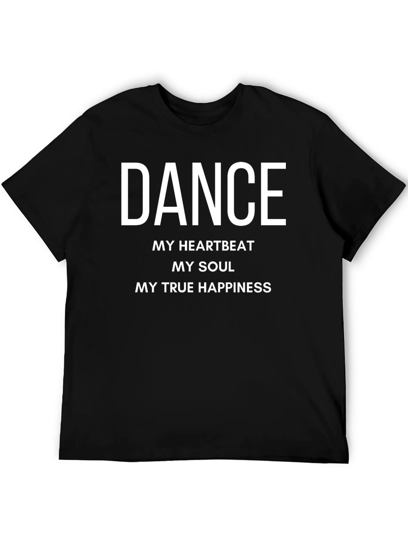 Black Dance is My Heartbeat Black T-Shirt view 5