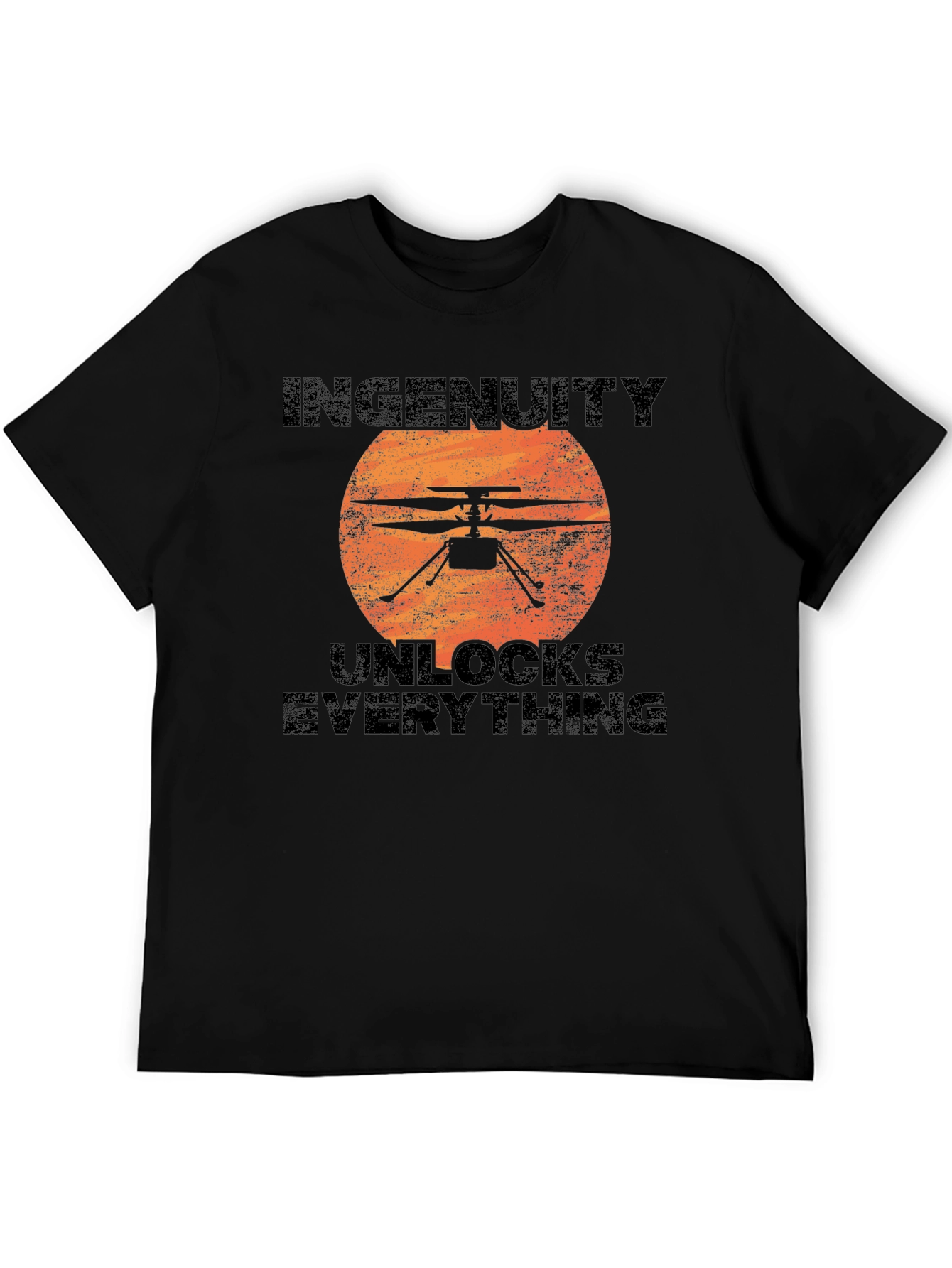 Black Ingenuity Unlocks Everything Black T-Shirt view 5