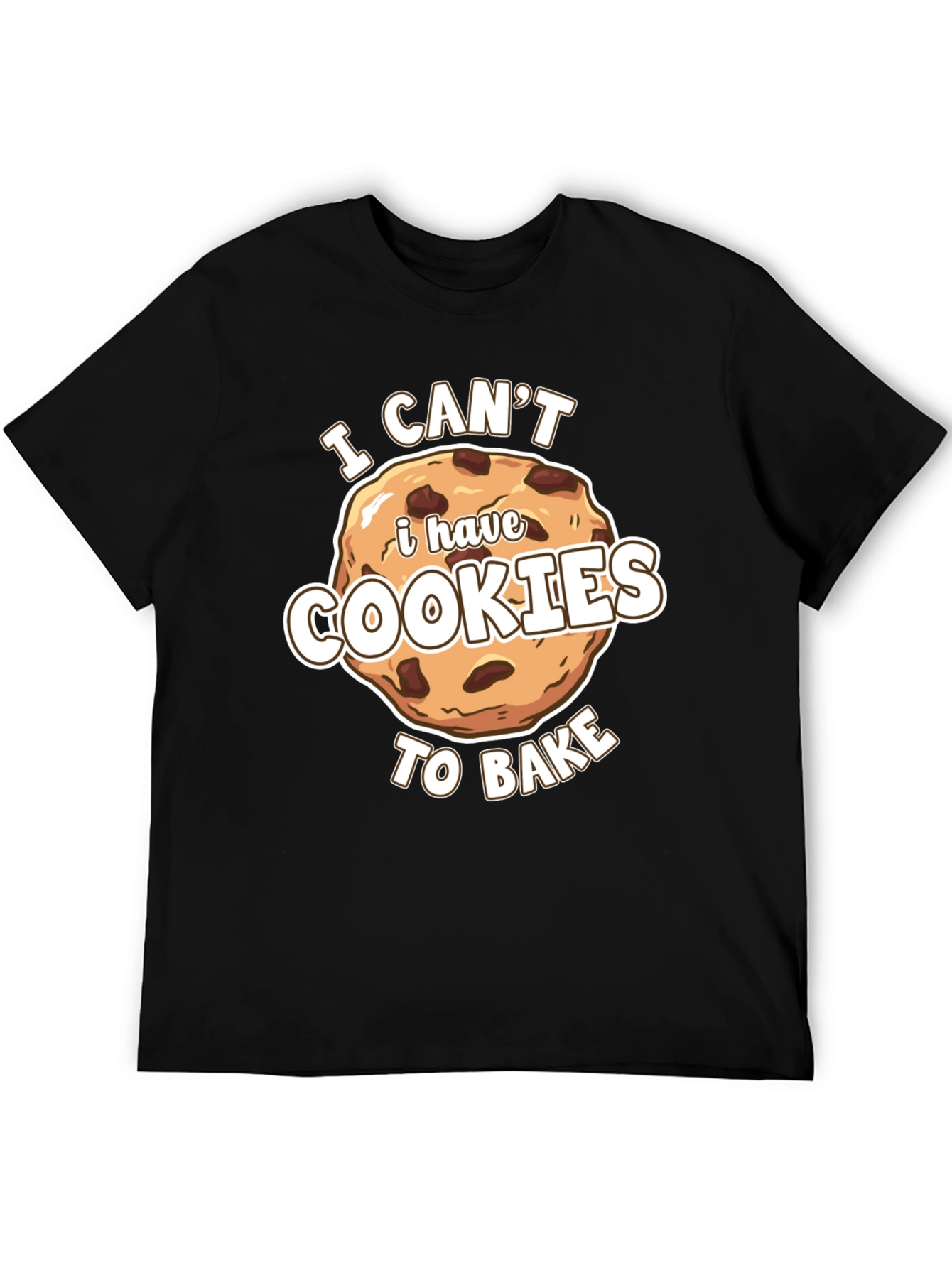 Black Funny Cookie Baking T-Shirt view 5