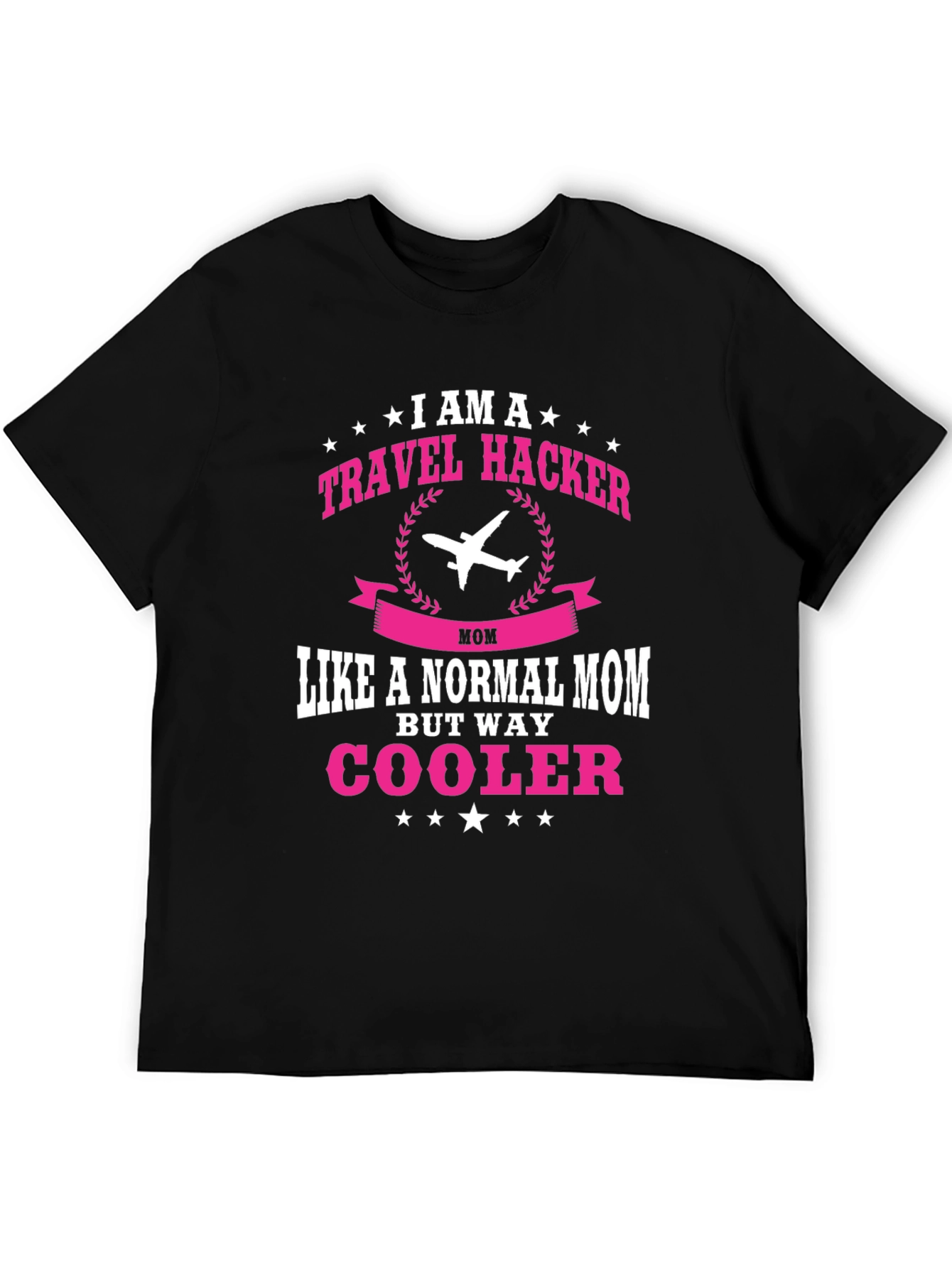 Black Travel Hacker Mom Graphic Tee view 5