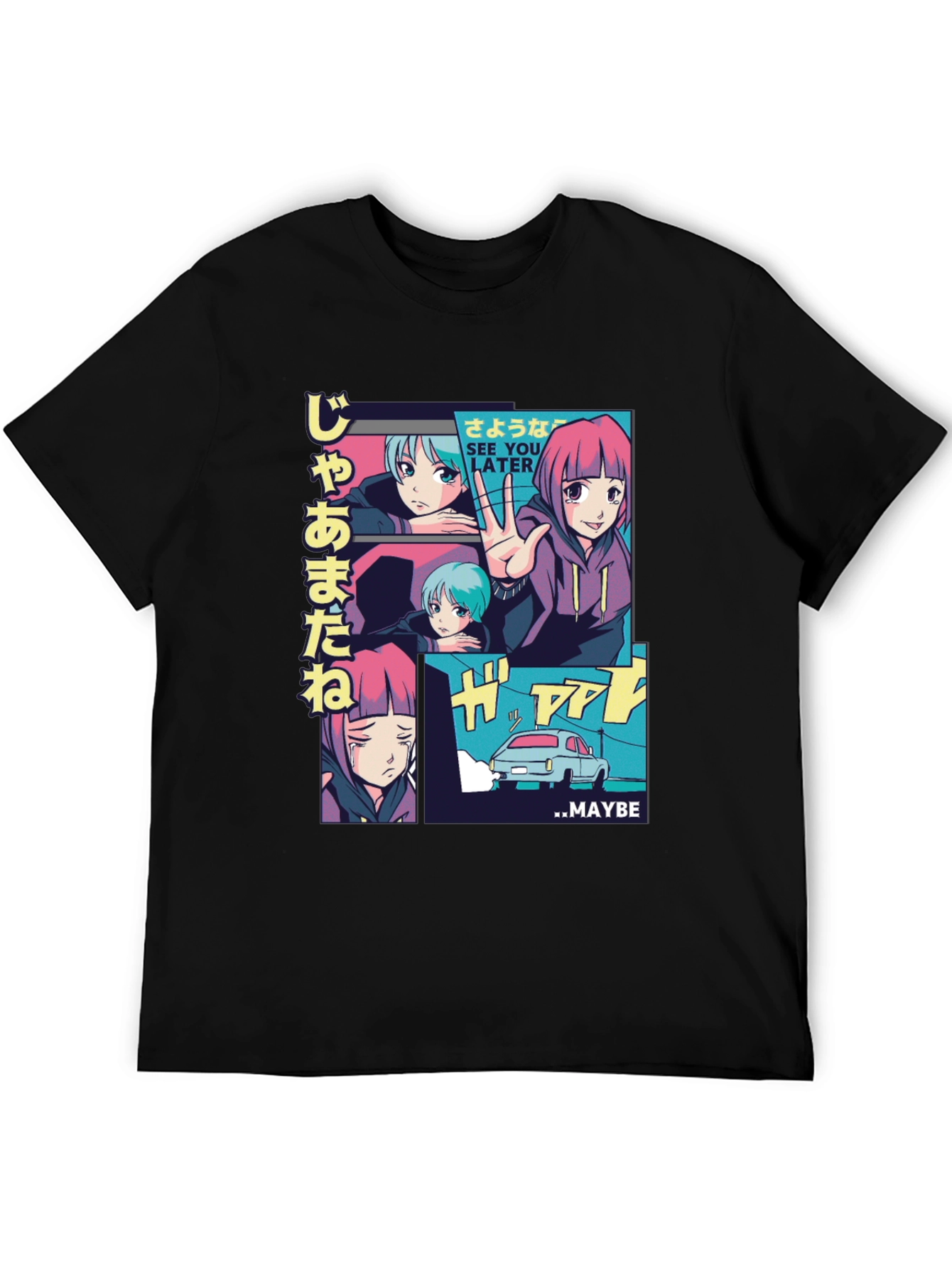 Anime Manga Style Graphic Tee - 5