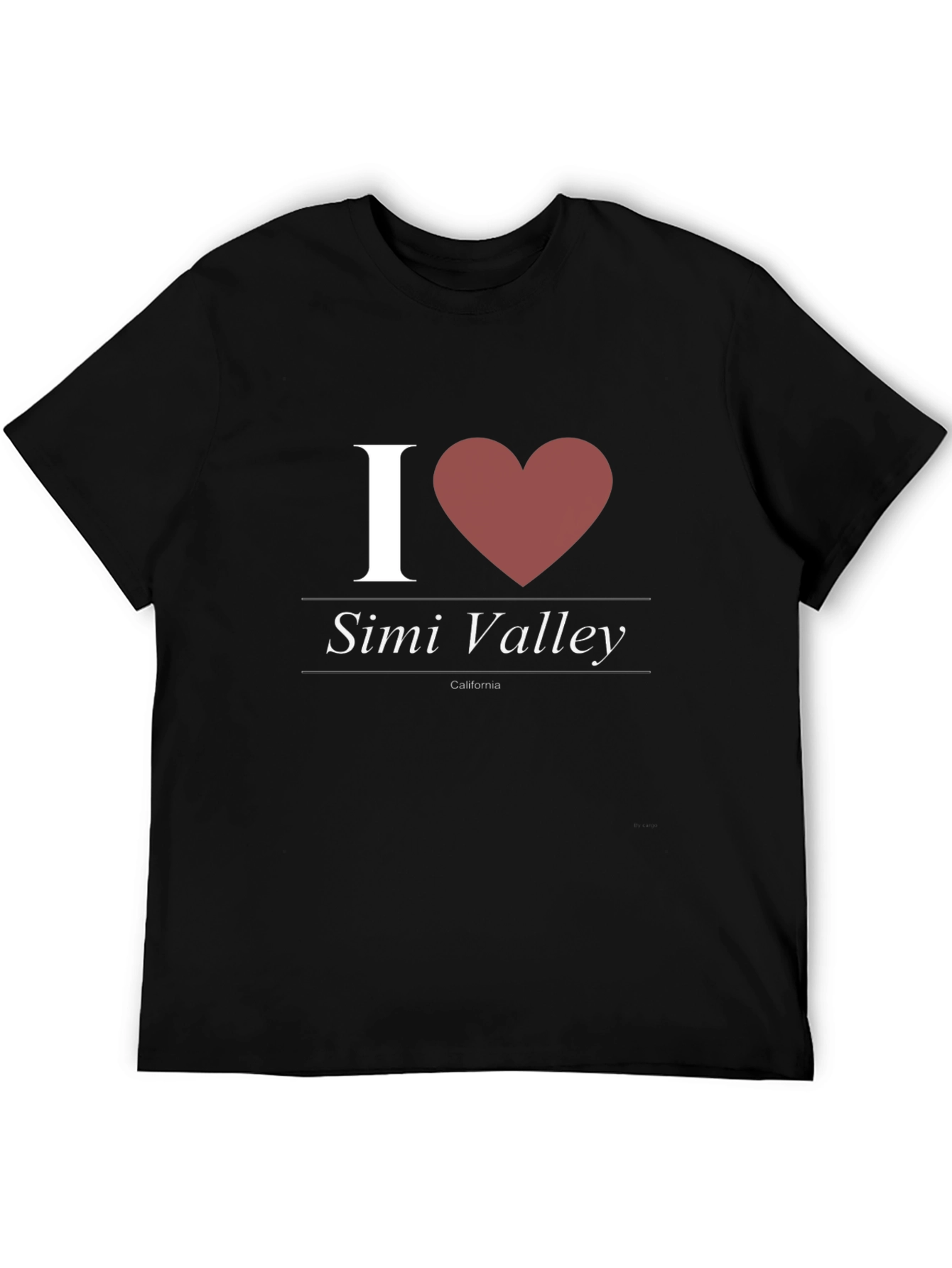 I Heart Simi Valley Black T-Shirt - 5