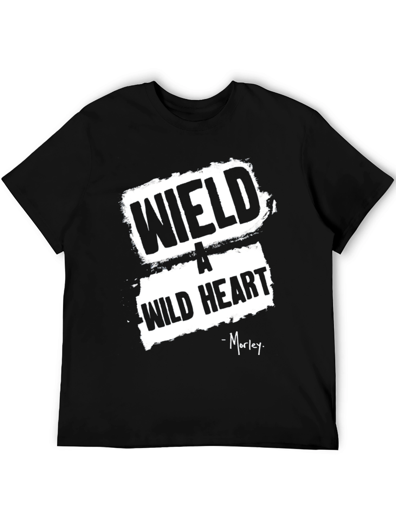 Black Wield A Wild Heart Black Graphic T-Shirt view 5