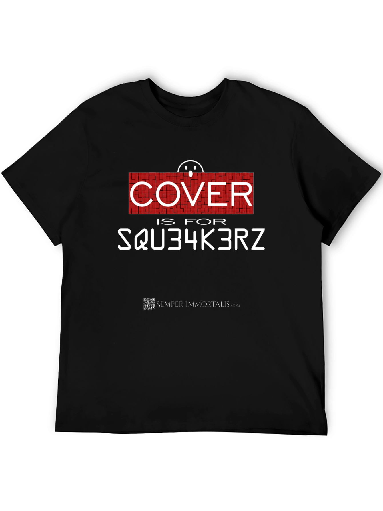 Black Cover Is For SQU34K3RZ Graphic Tee view 5