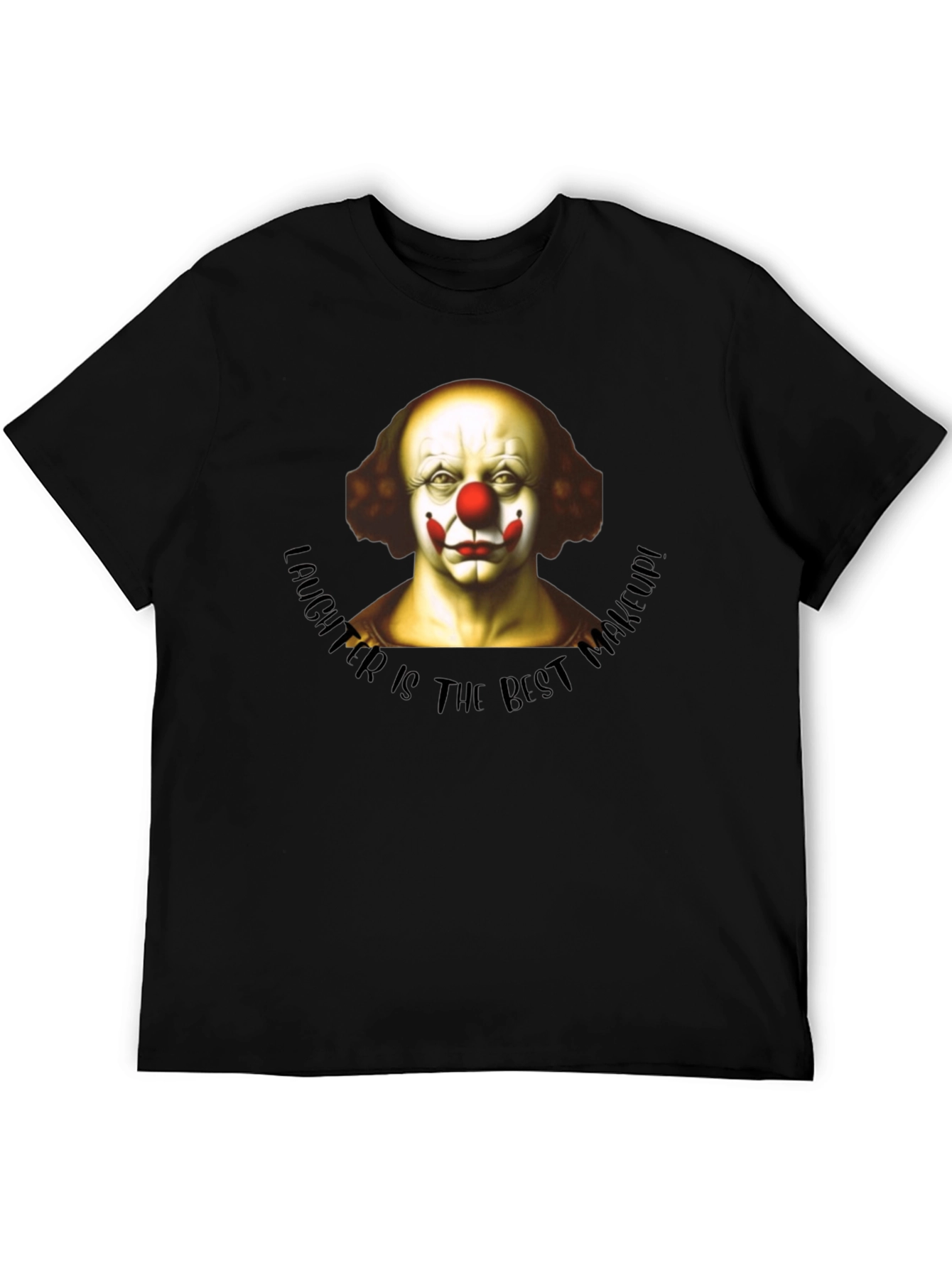Black Clown Makeup T-Shirt - Laughter is the Best view 5