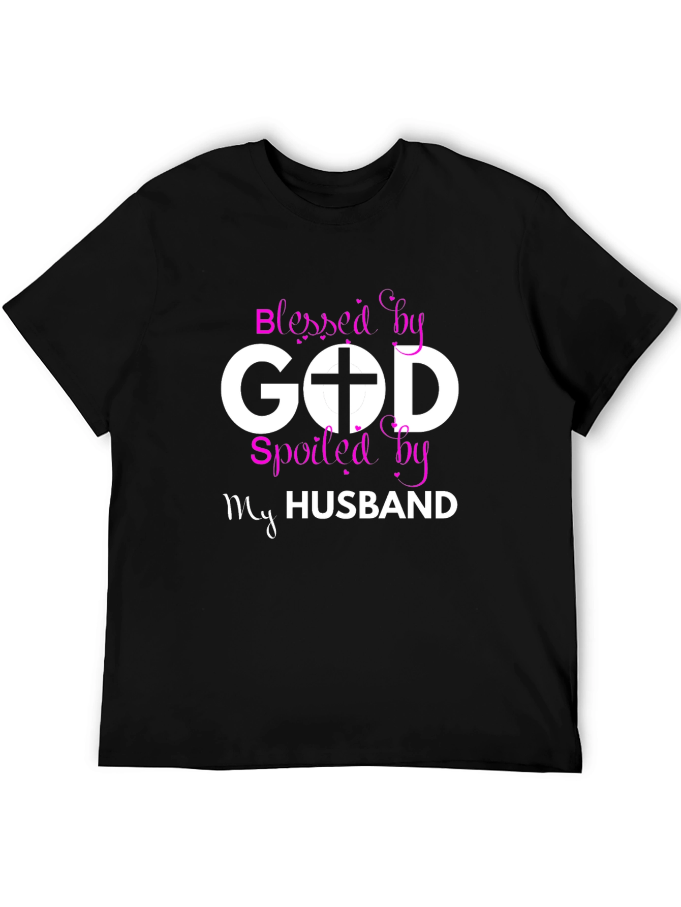 Blessed by God Spoiled by My Husband T-Shirt - 5