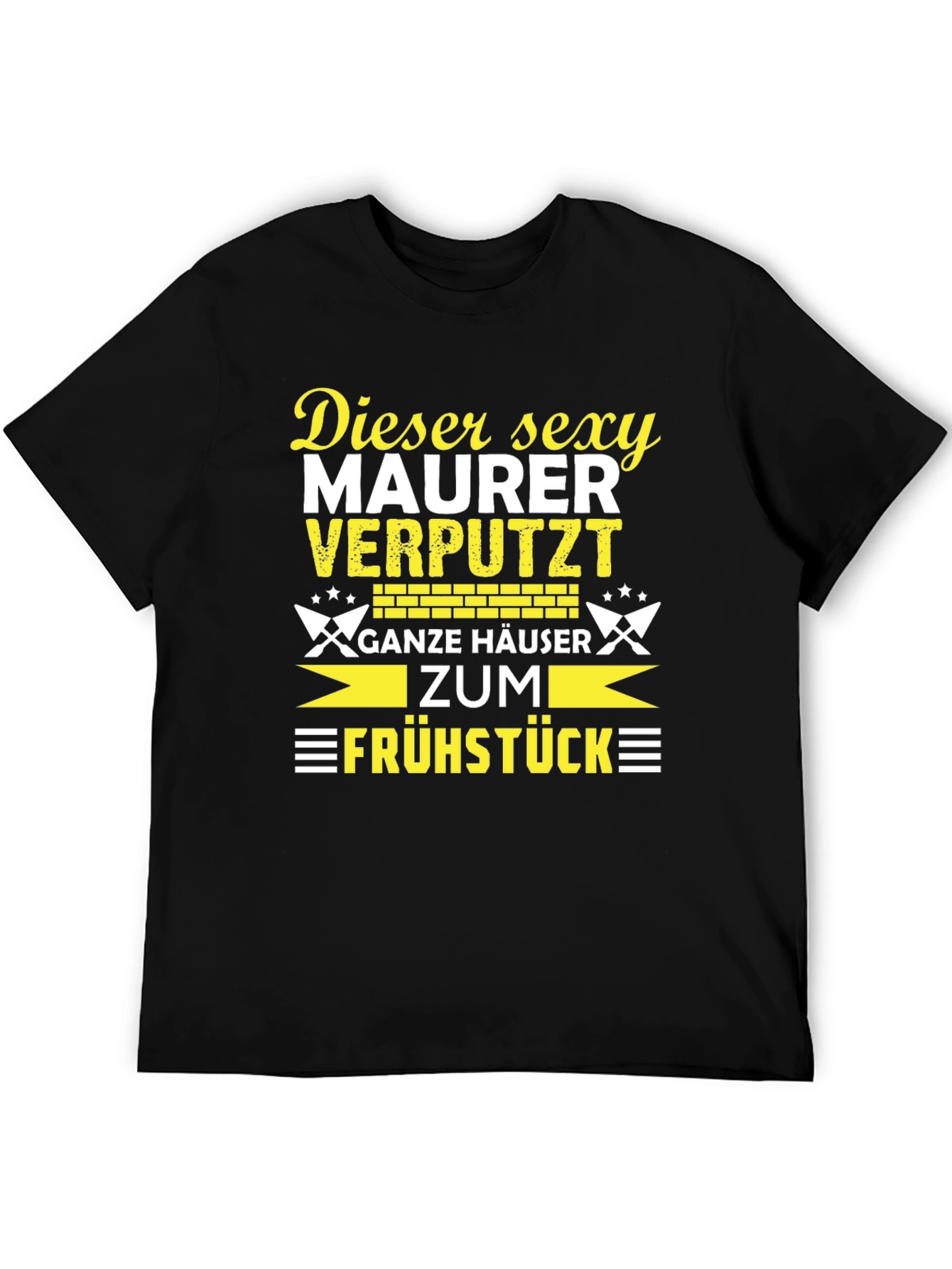 Black Sexy Bricklayer T-Shirt - Funny Maurer Beruf Shirt view 5