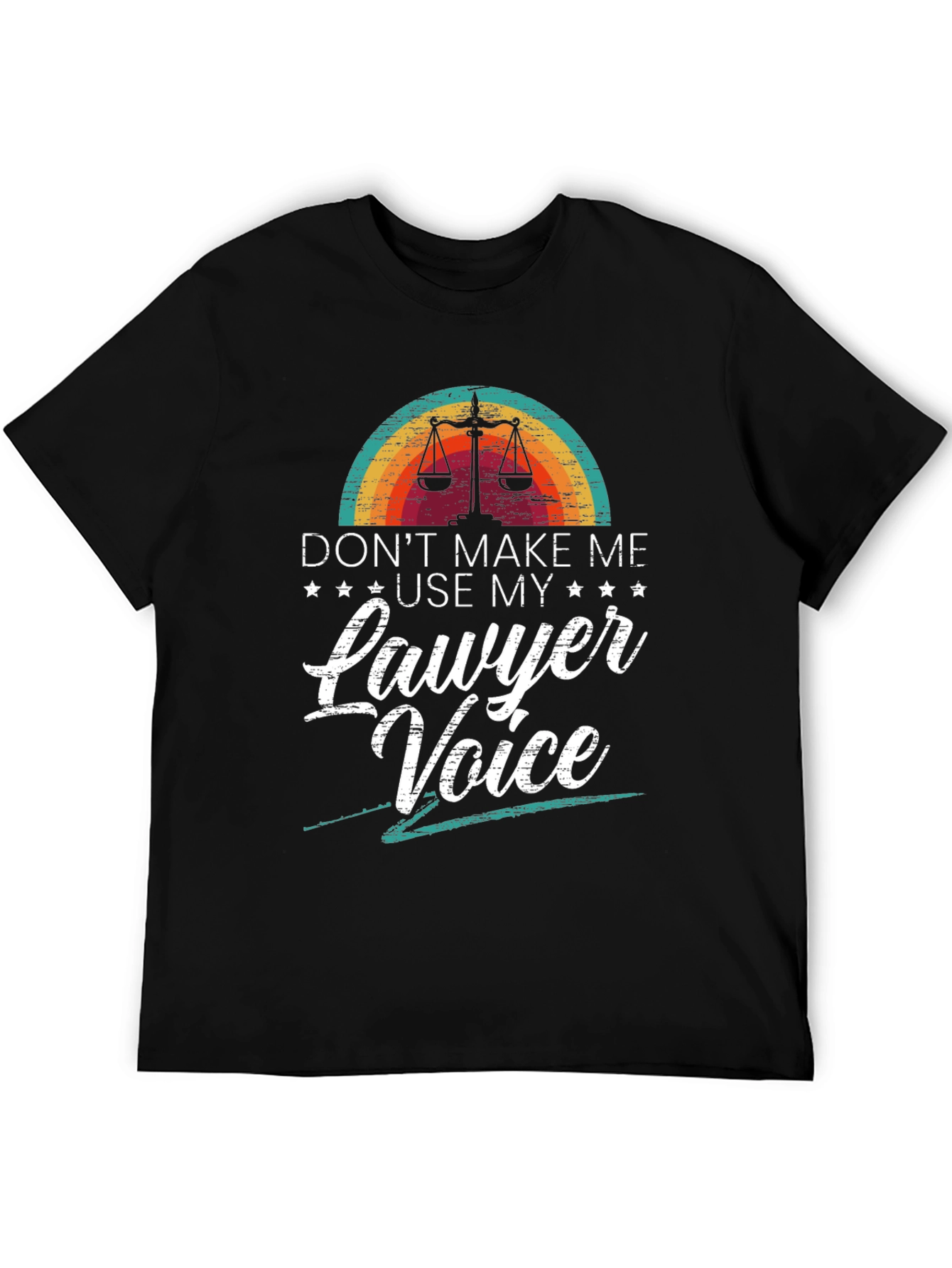 Black Lawyer Voice T-Shirt - Attorney Gift view 5