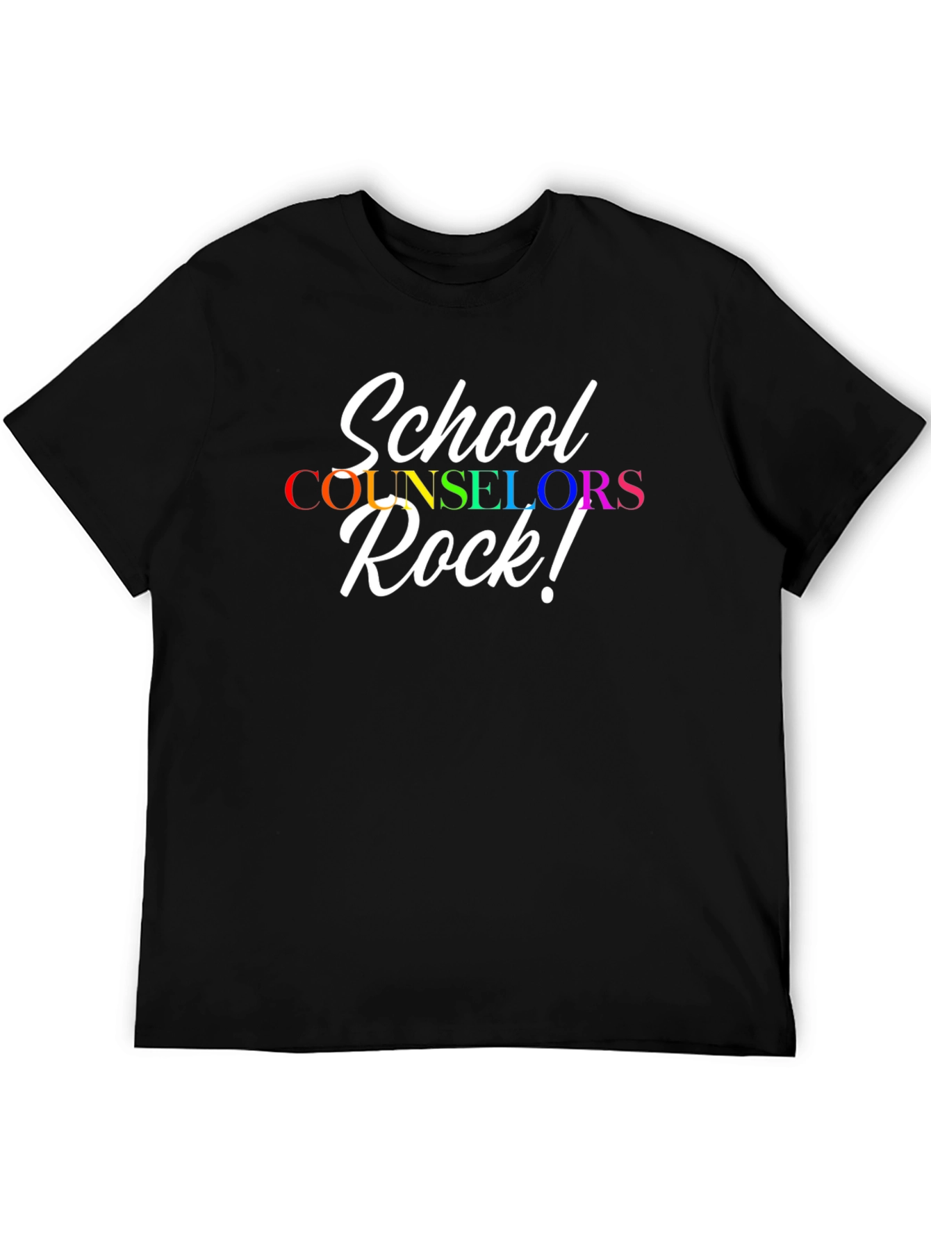 Black School Counselors Rock T-Shirt view 5