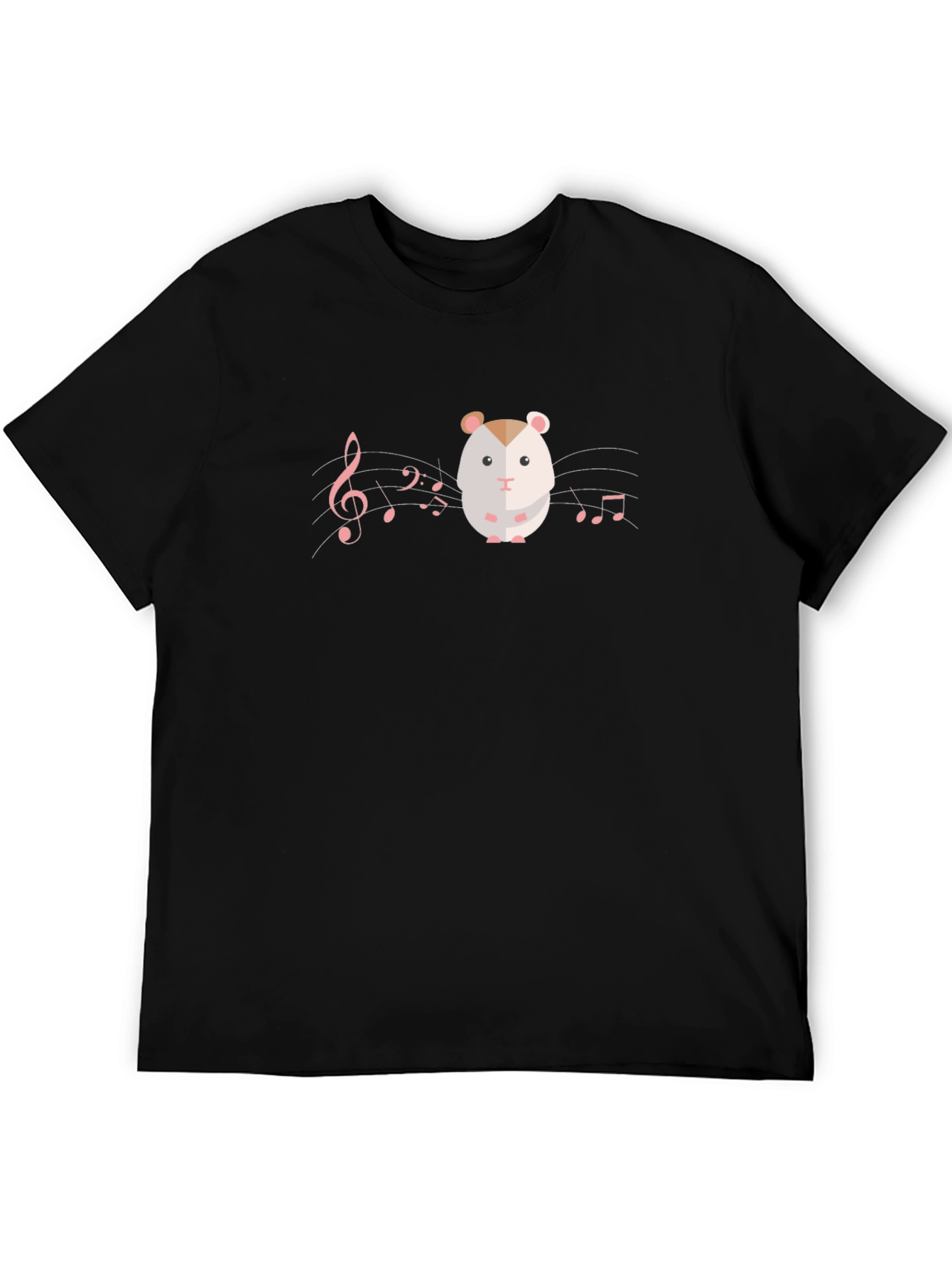 Black Hamster Music Graphic Tee view 5