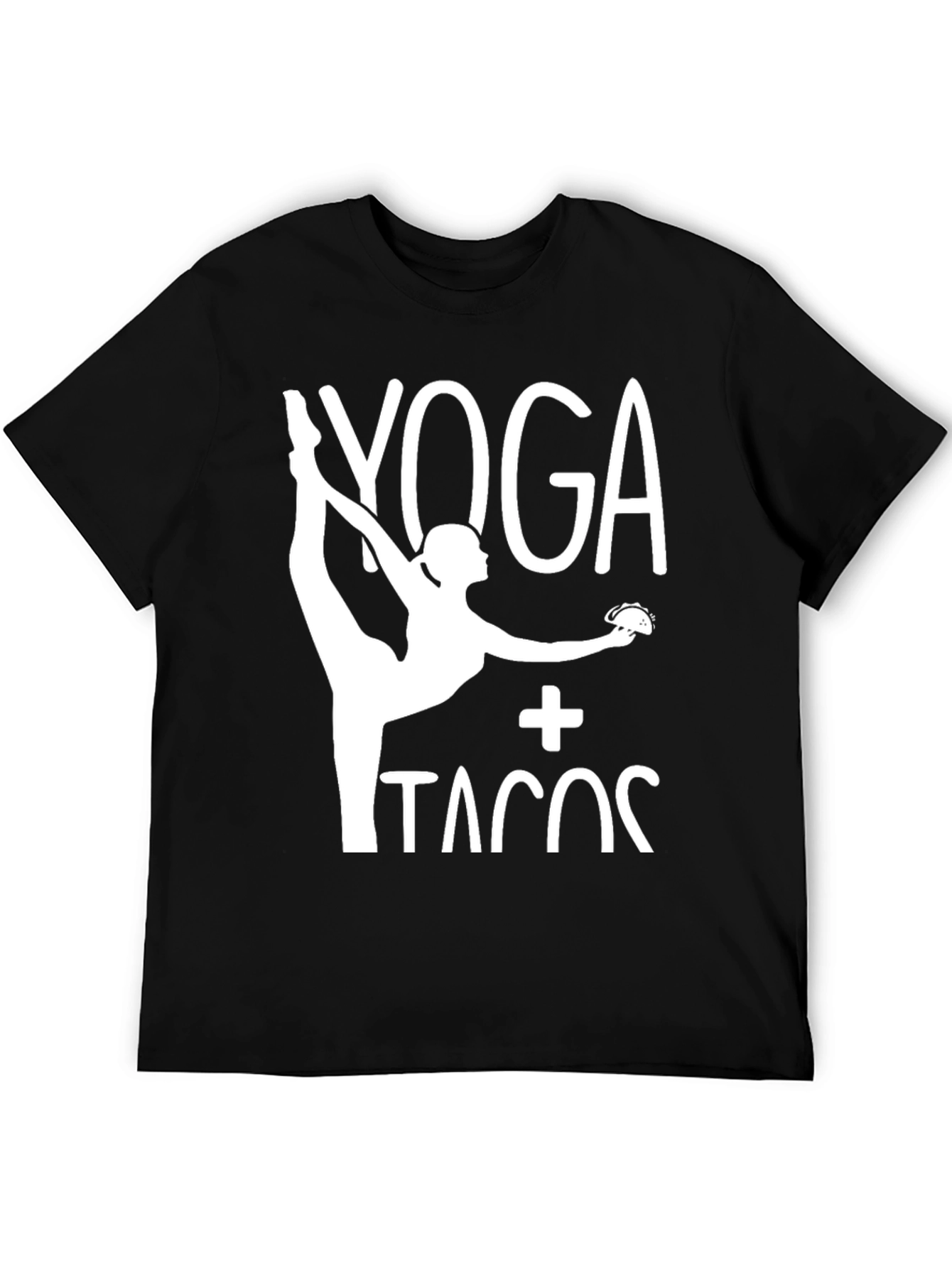 Black Yoga and Tacos Graphic Tee view 5