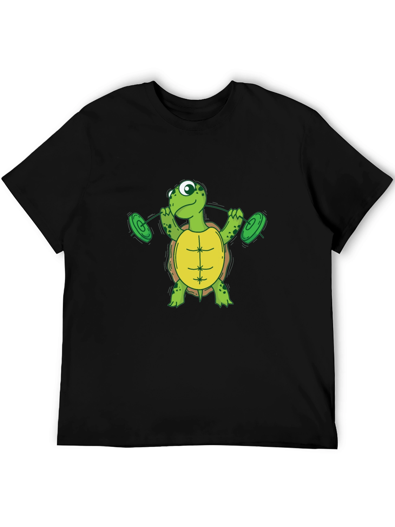 Black Turtle Weightlifting Black T-Shirt view 5