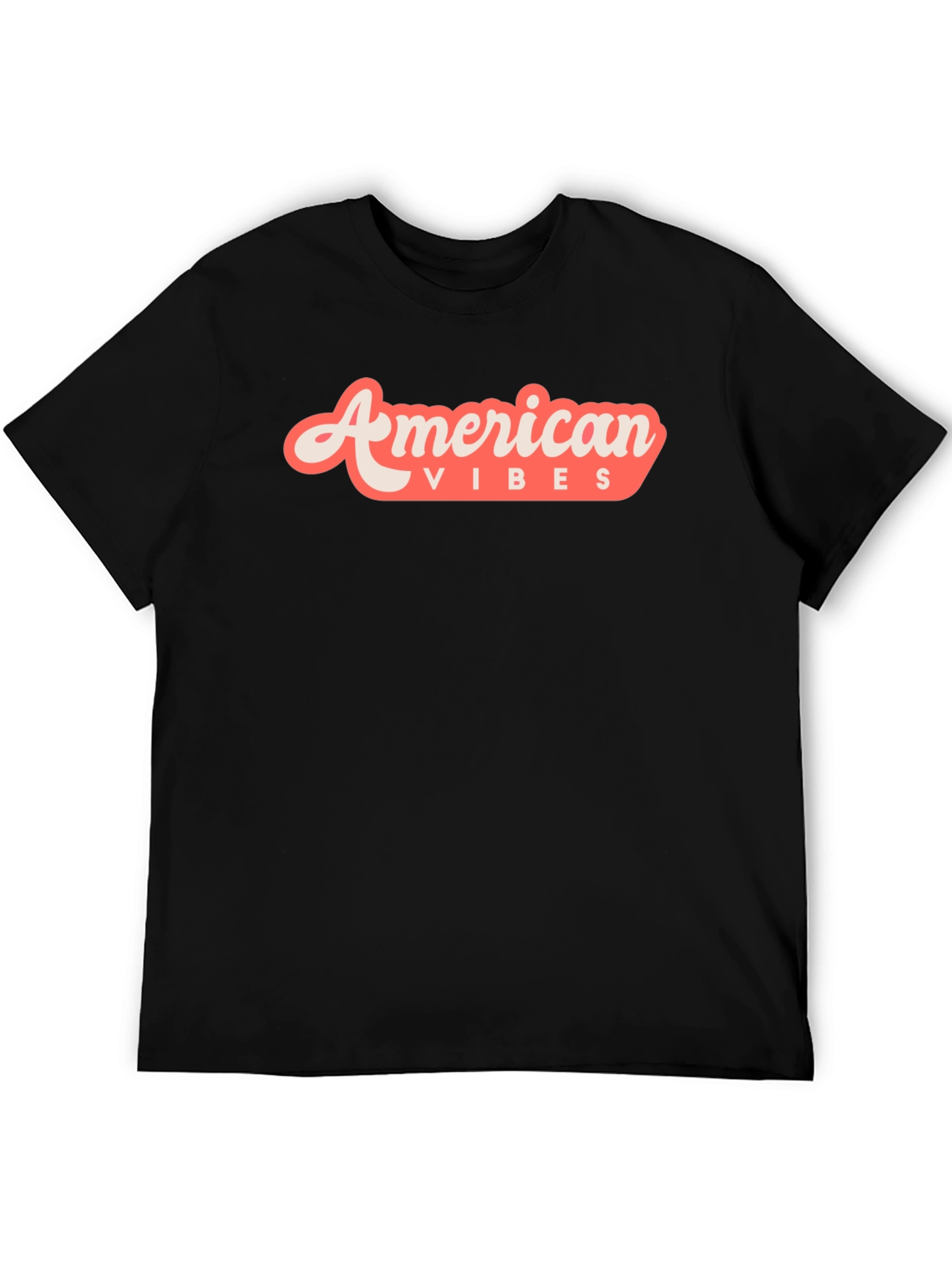 Black American Vibes Graphic Tee - Retro Style view 5