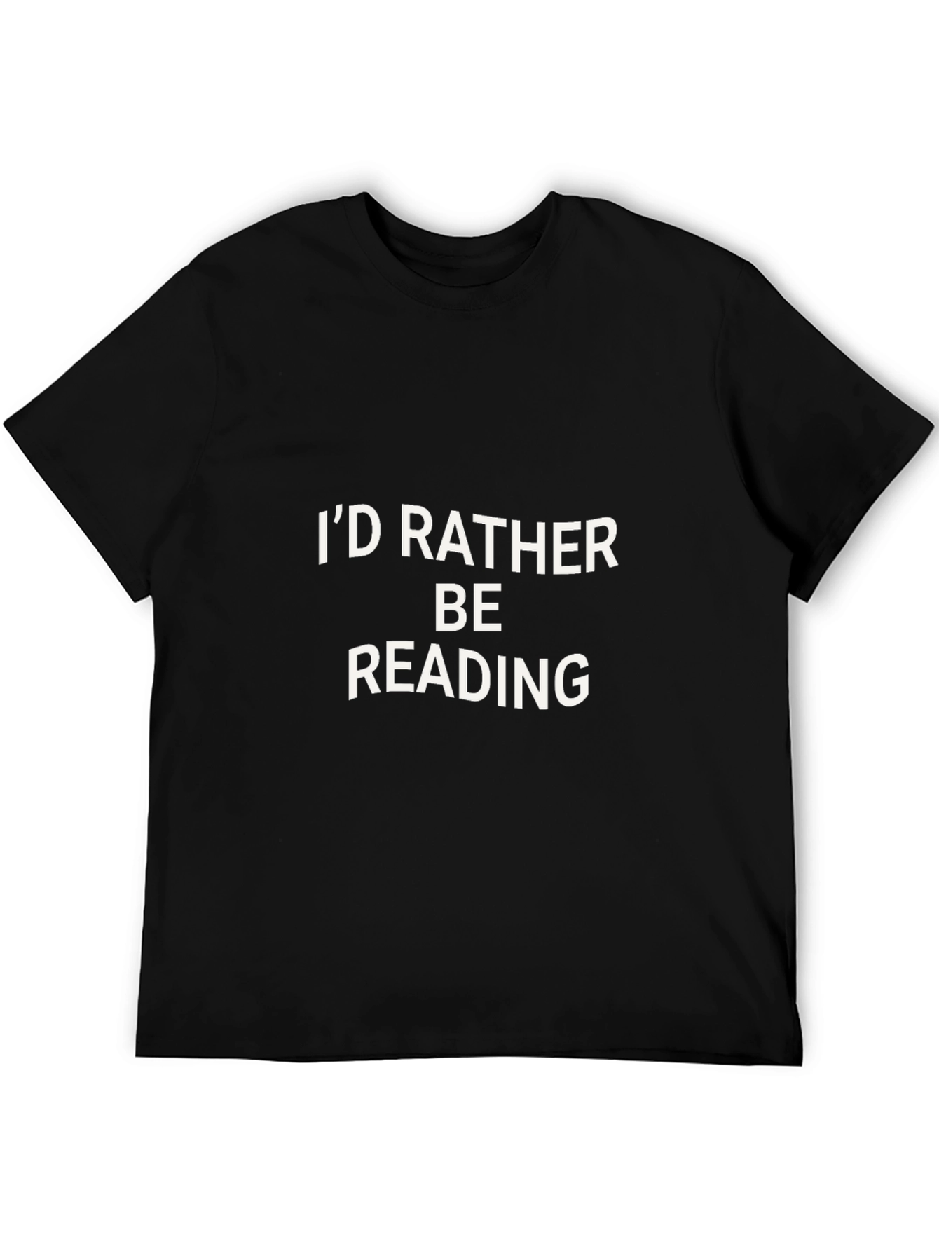 Black I'd Rather Be Reading T-Shirt - Black view 5