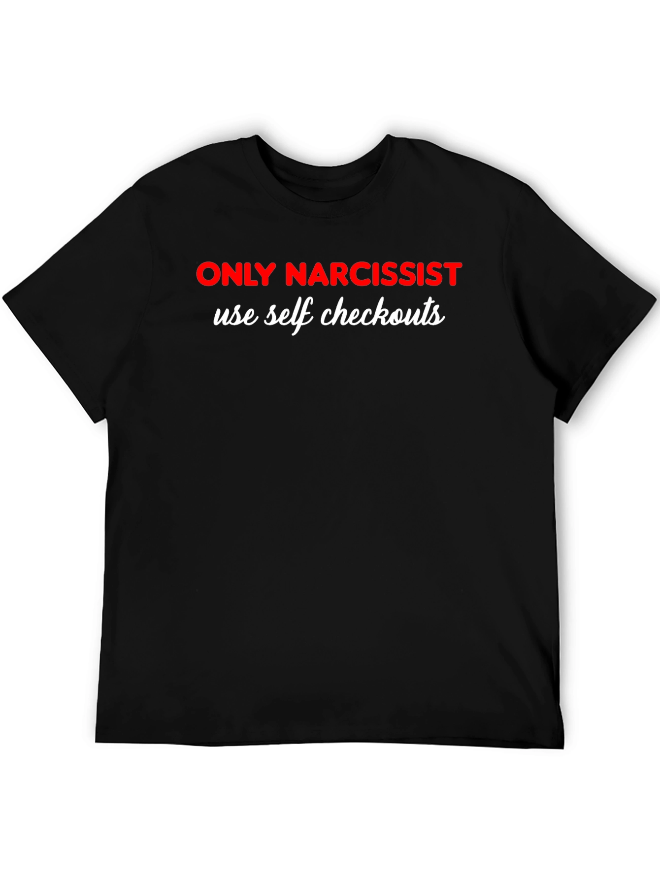 Black Narcissist Self Checkout Graphic Tee view 5