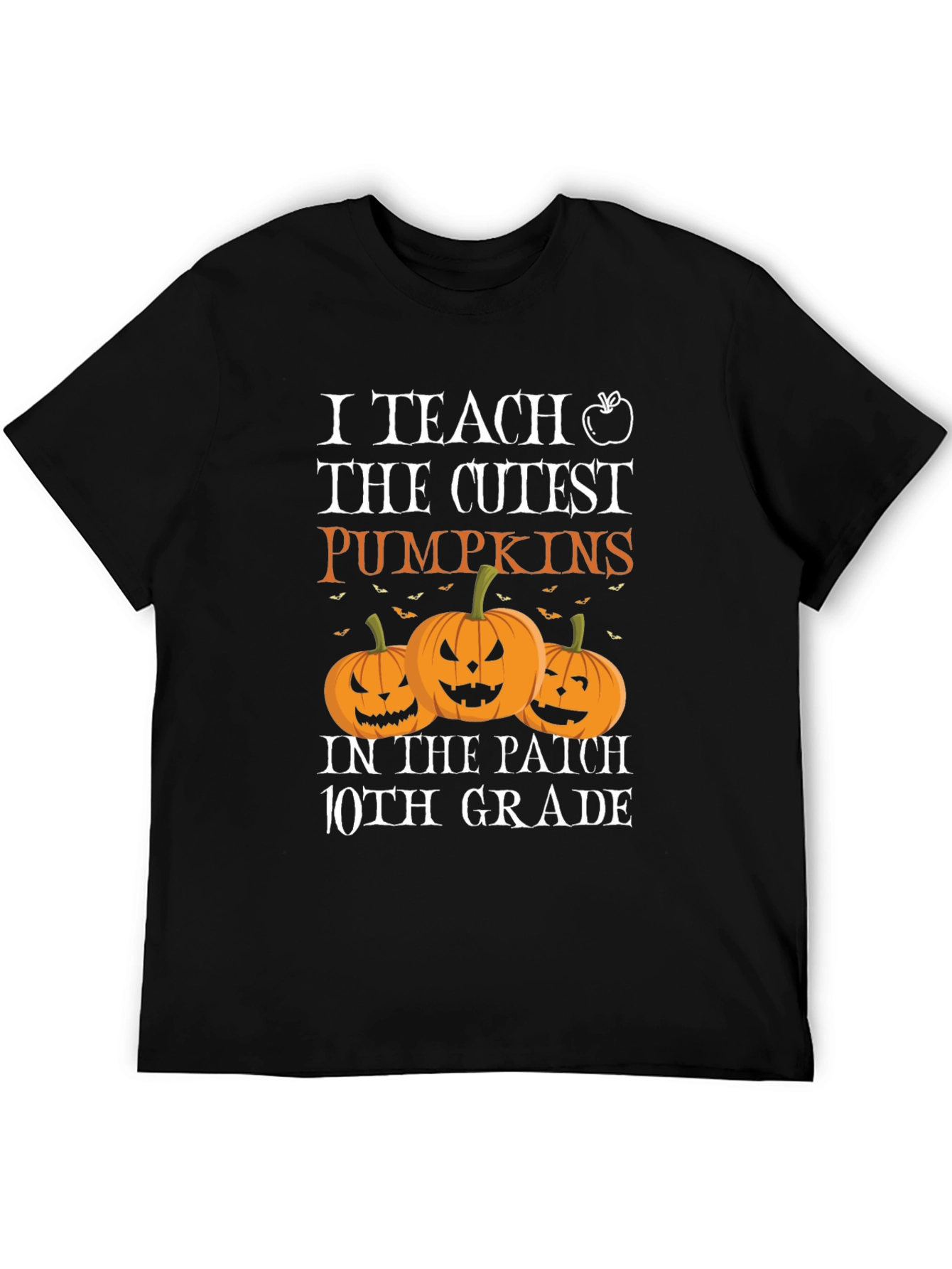 Black I Teach The Cutest Pumpkins T-Shirt view 5
