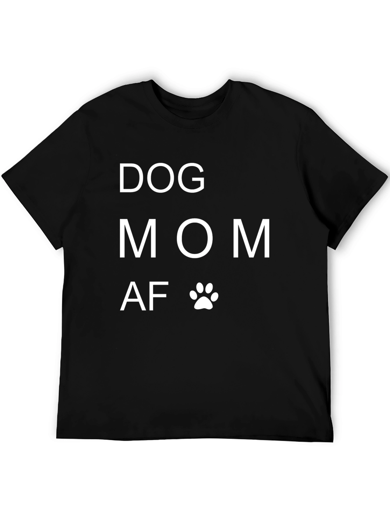 Black Dog Mom AF Graphic T-Shirt - Black view 5