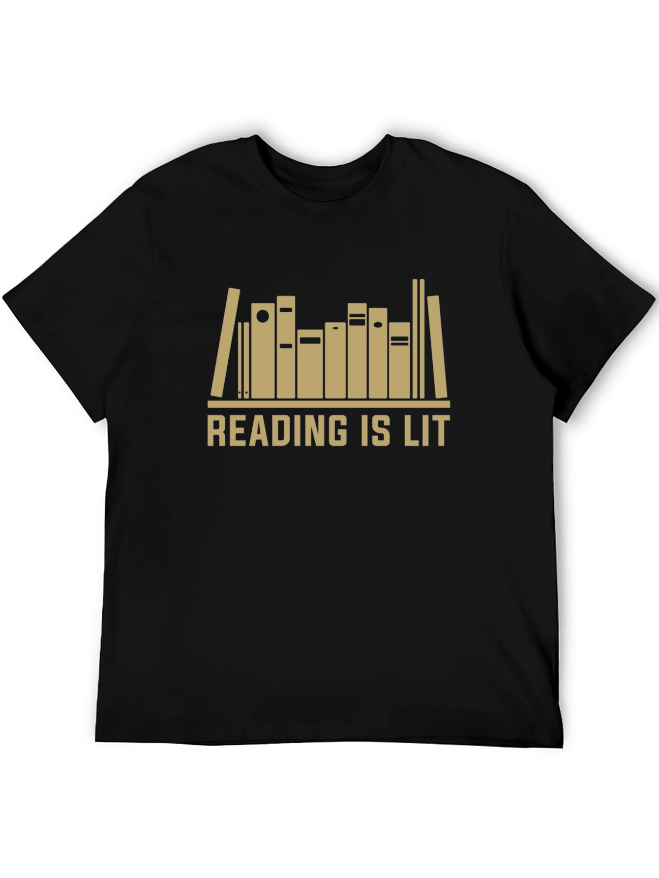 Black Reading Is Lit T-Shirt - Book Lover Apparel view 5