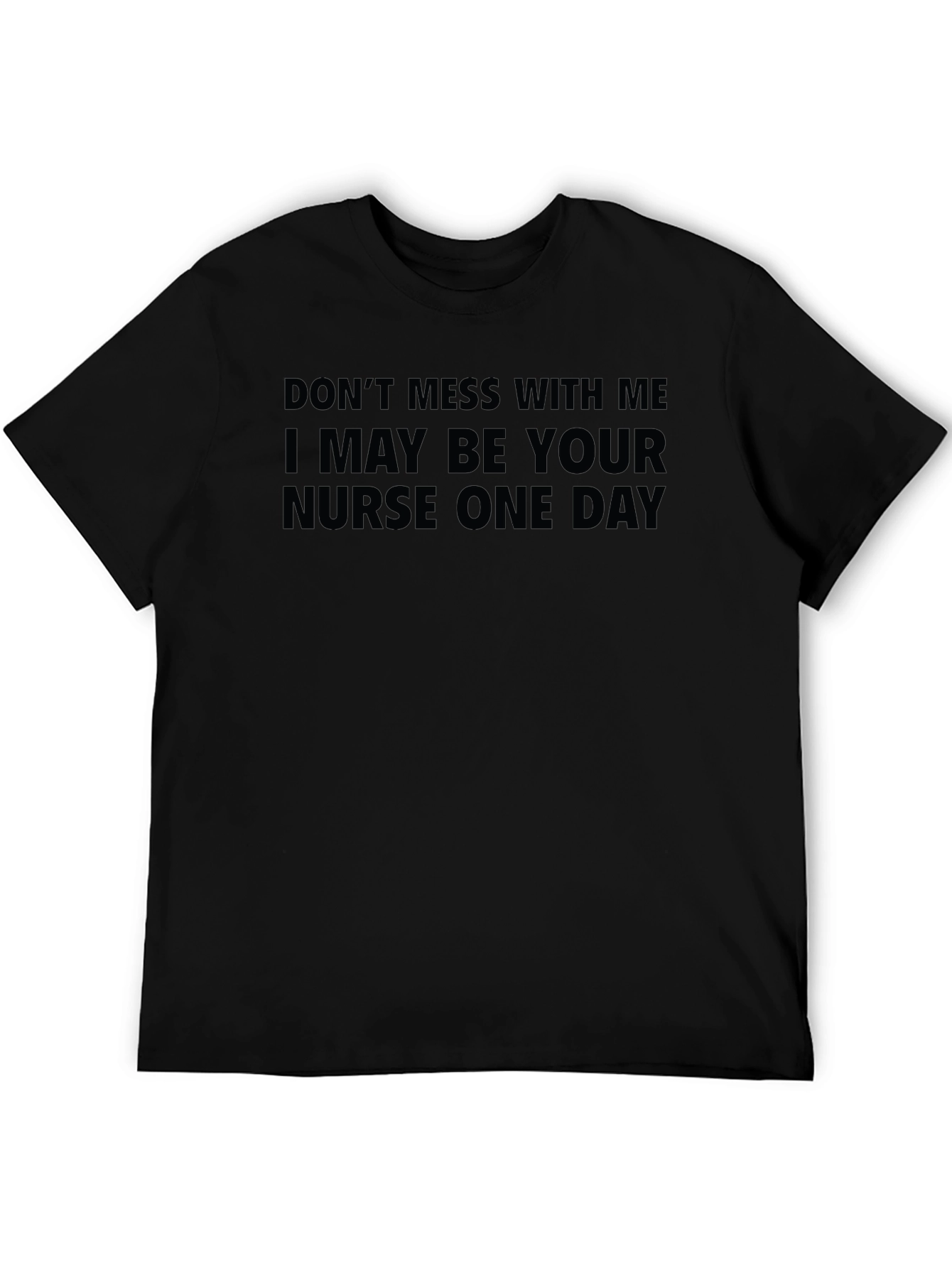Black Nurse One Day Graphic T-Shirt - Black view 5