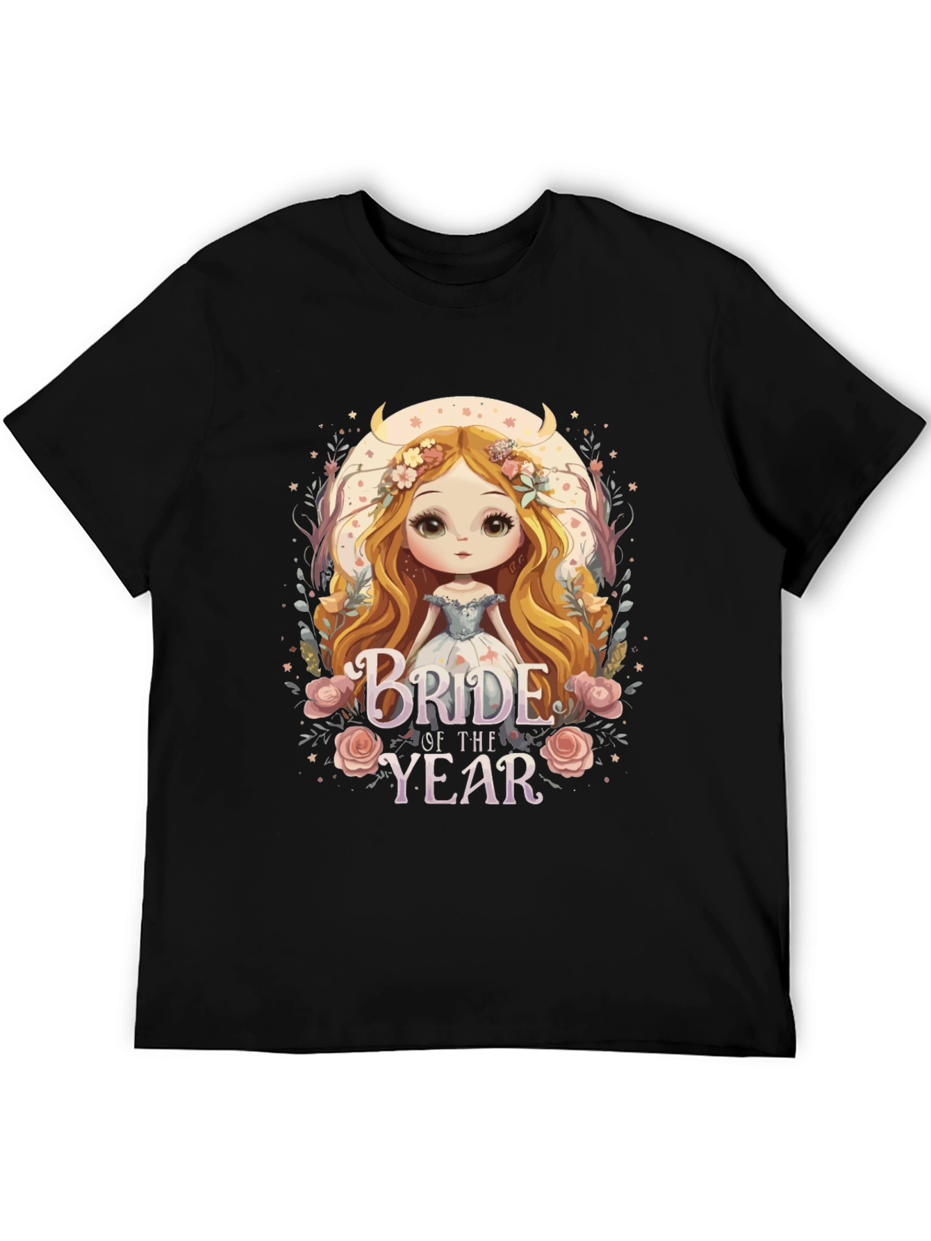Black Bride of the Year Graphic T-Shirt view 5
