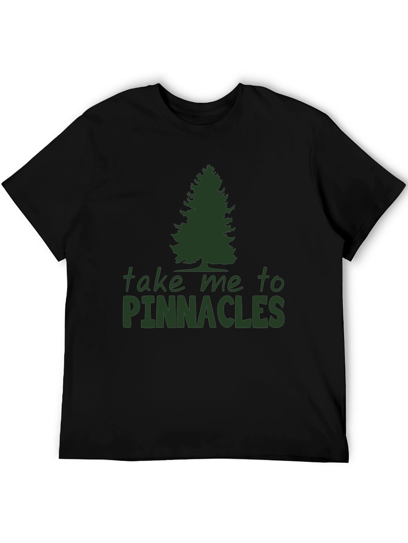 Black Pinnacles Graphic Tee - Nature Lover's Black T-Shirt view 5