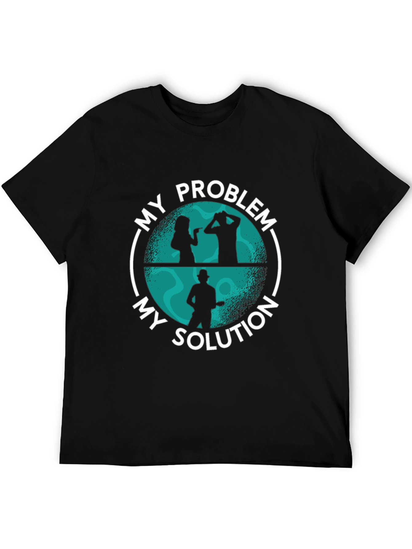 Black My Problem My Solution Graphic T-Shirt view 5