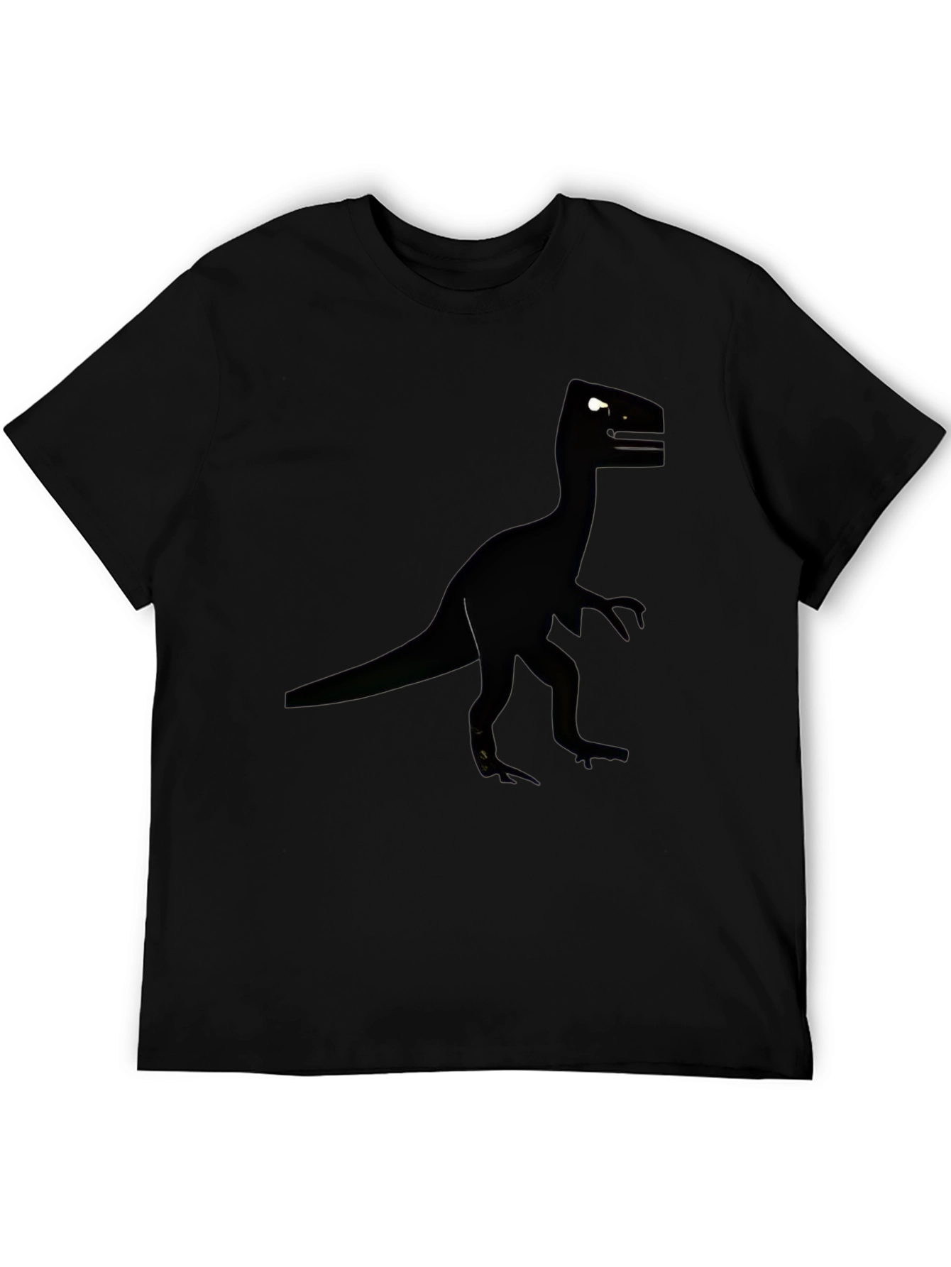 Black Black Dinosaur T-Shirt for Men view 5