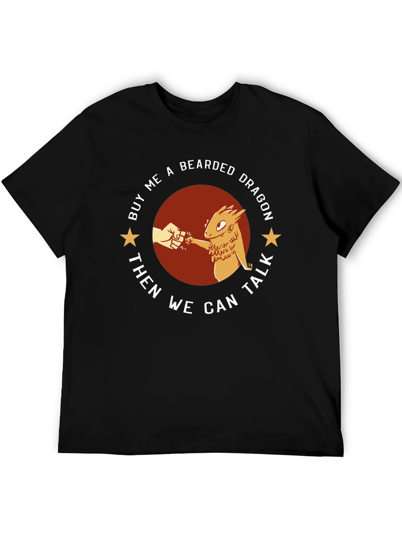 Black Buy Me A Bearded Dragon T-Shirt - Funny Reptile Lover Tee view 5