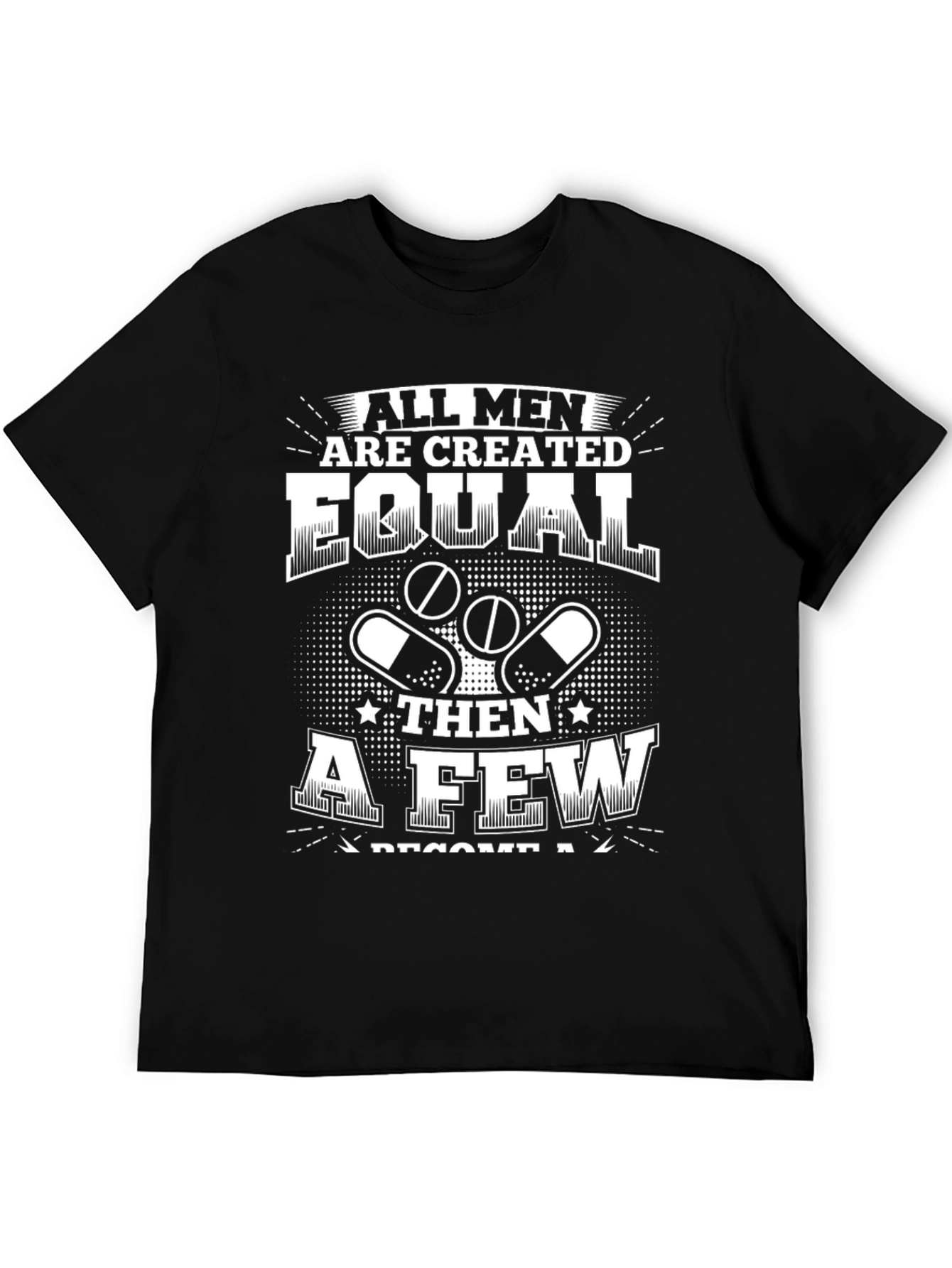 Black All Men Are Created Equal T-Shirt view 5