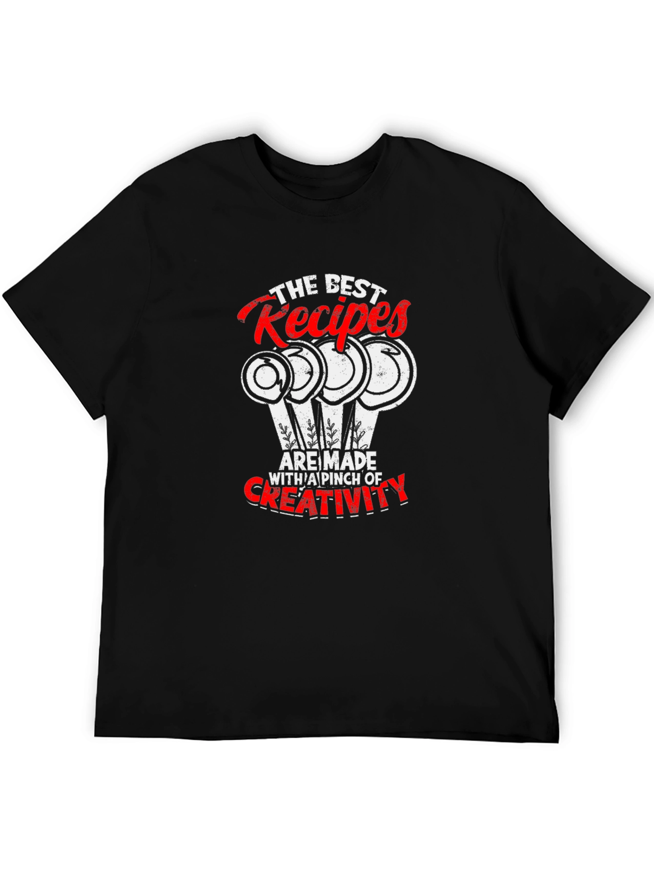 Black Creative Recipes Black T-Shirt view 5