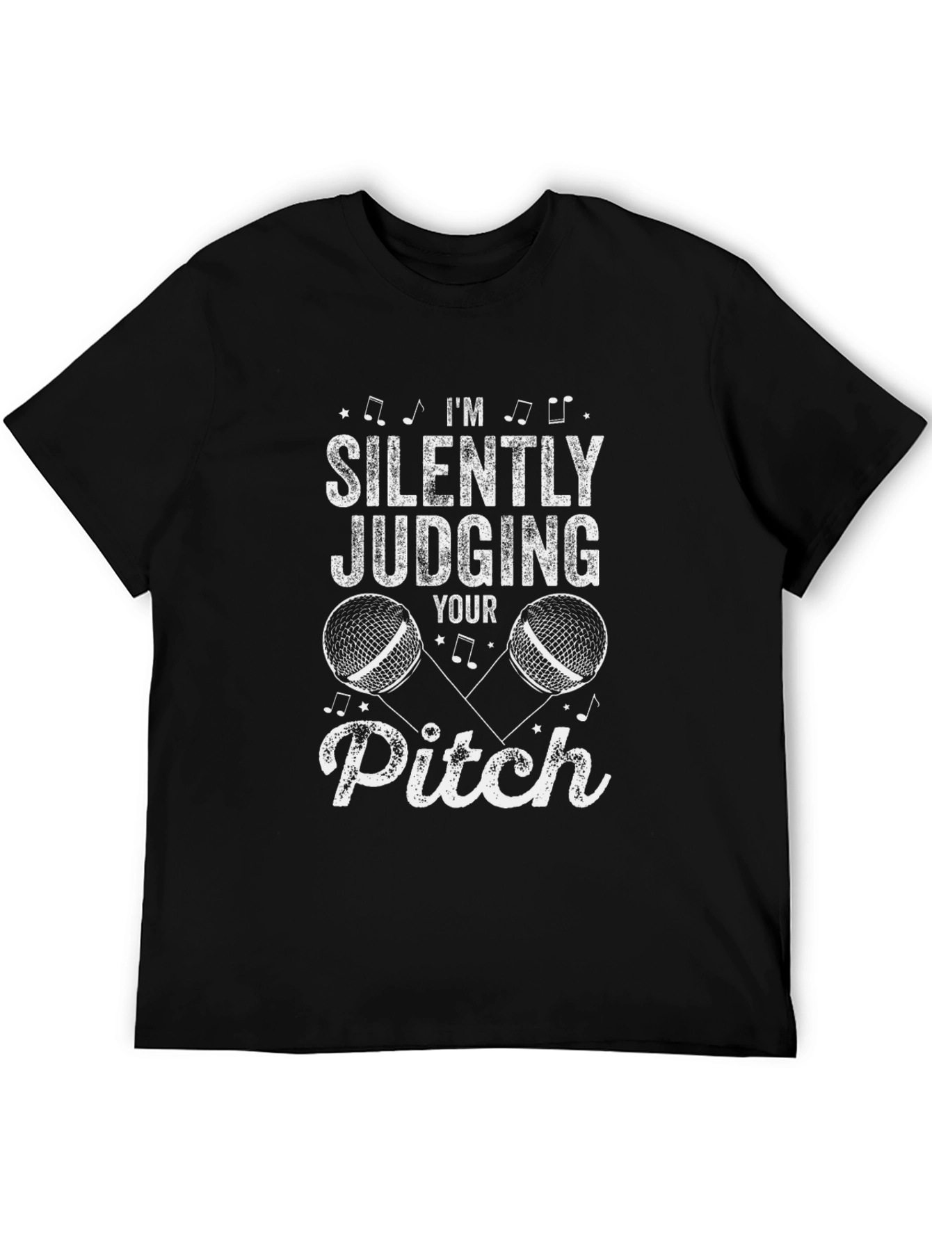 Black I'm Silently Judging Your Pitch T-Shirt view 5