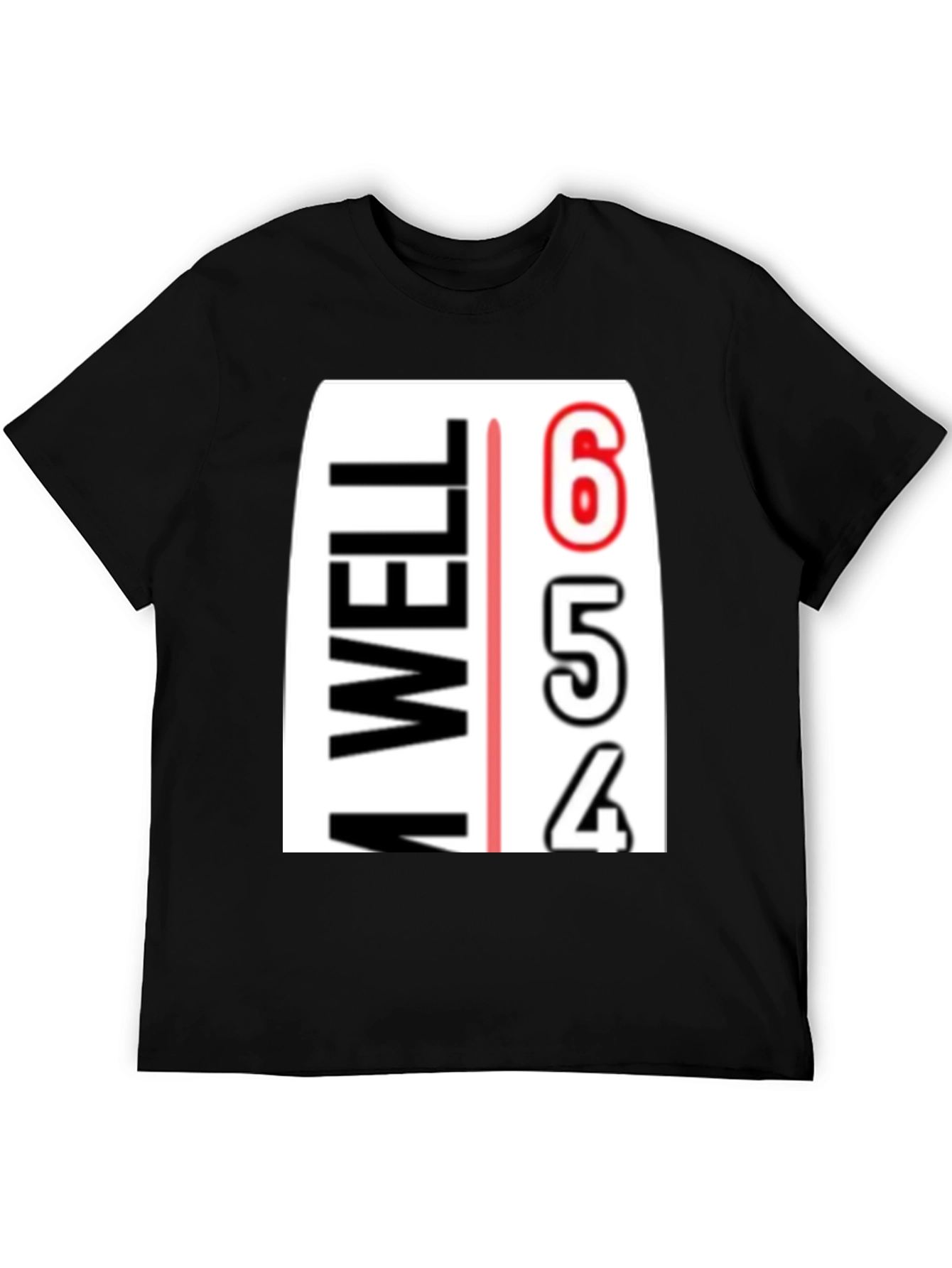 Black I'm Well Countdown T-Shirt - Funny Graphic Tee view 5