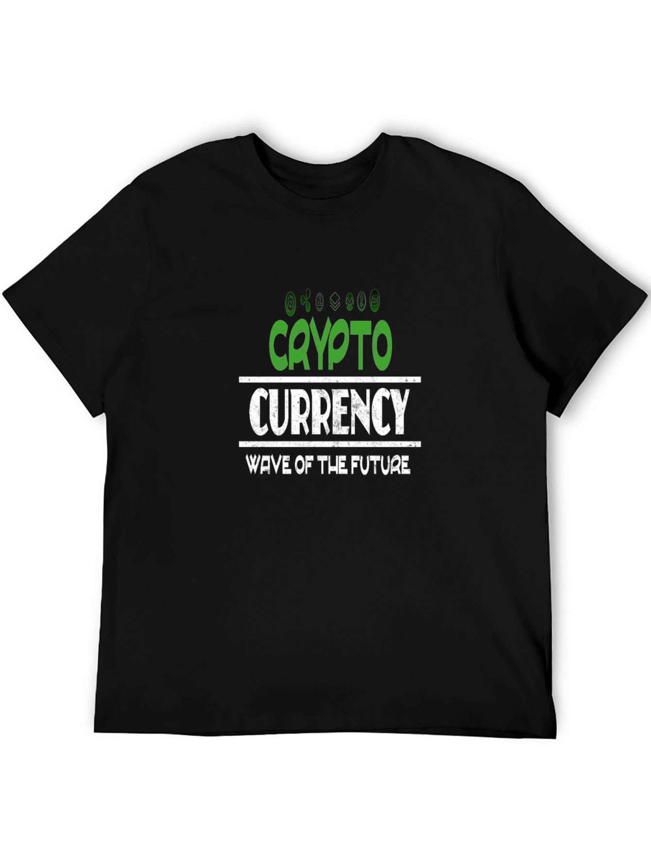 Black Crypto Currency T-Shirt - Wave of the Future Tee view 5