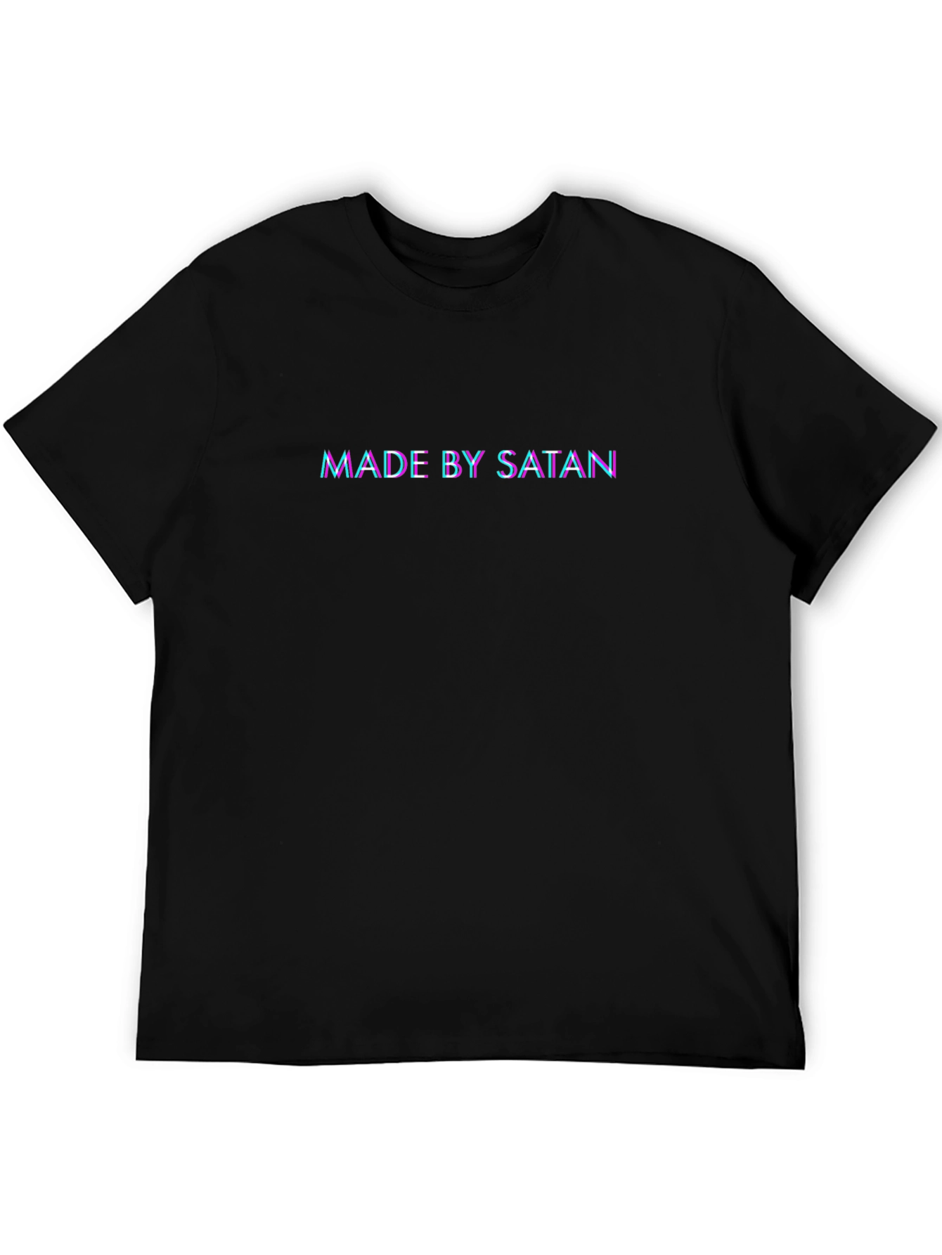 Black Made By Satan Graphic Tee - Mens Black T-Shirt view 5