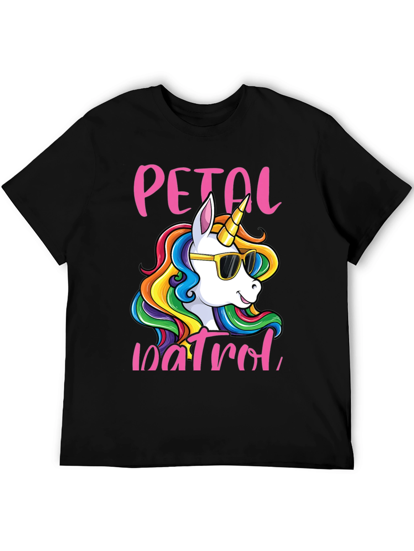 Black Petal Patrol Unicorn Graphic Tee view 5