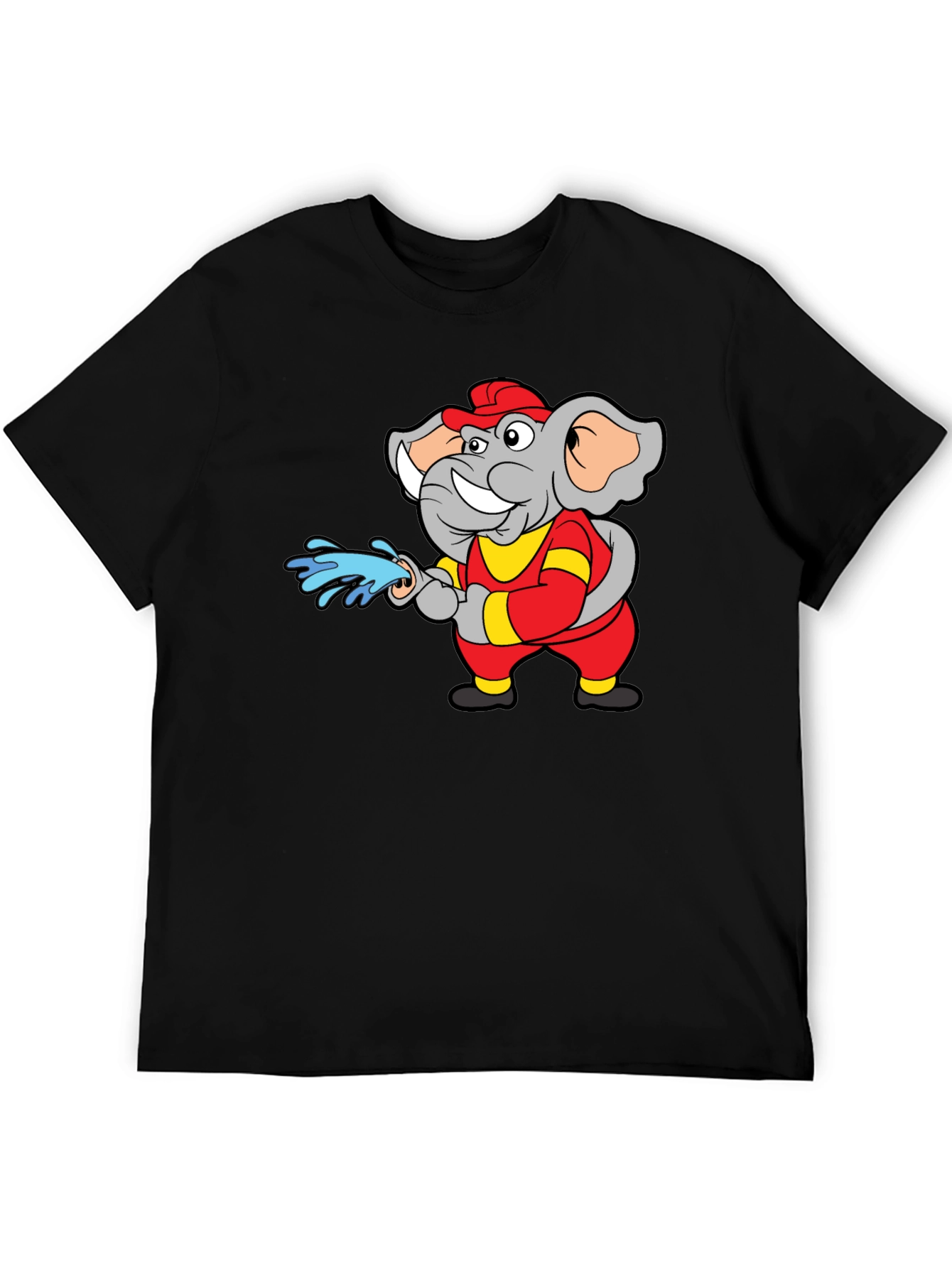 Black Elephant Firefighter T-Shirt view 5