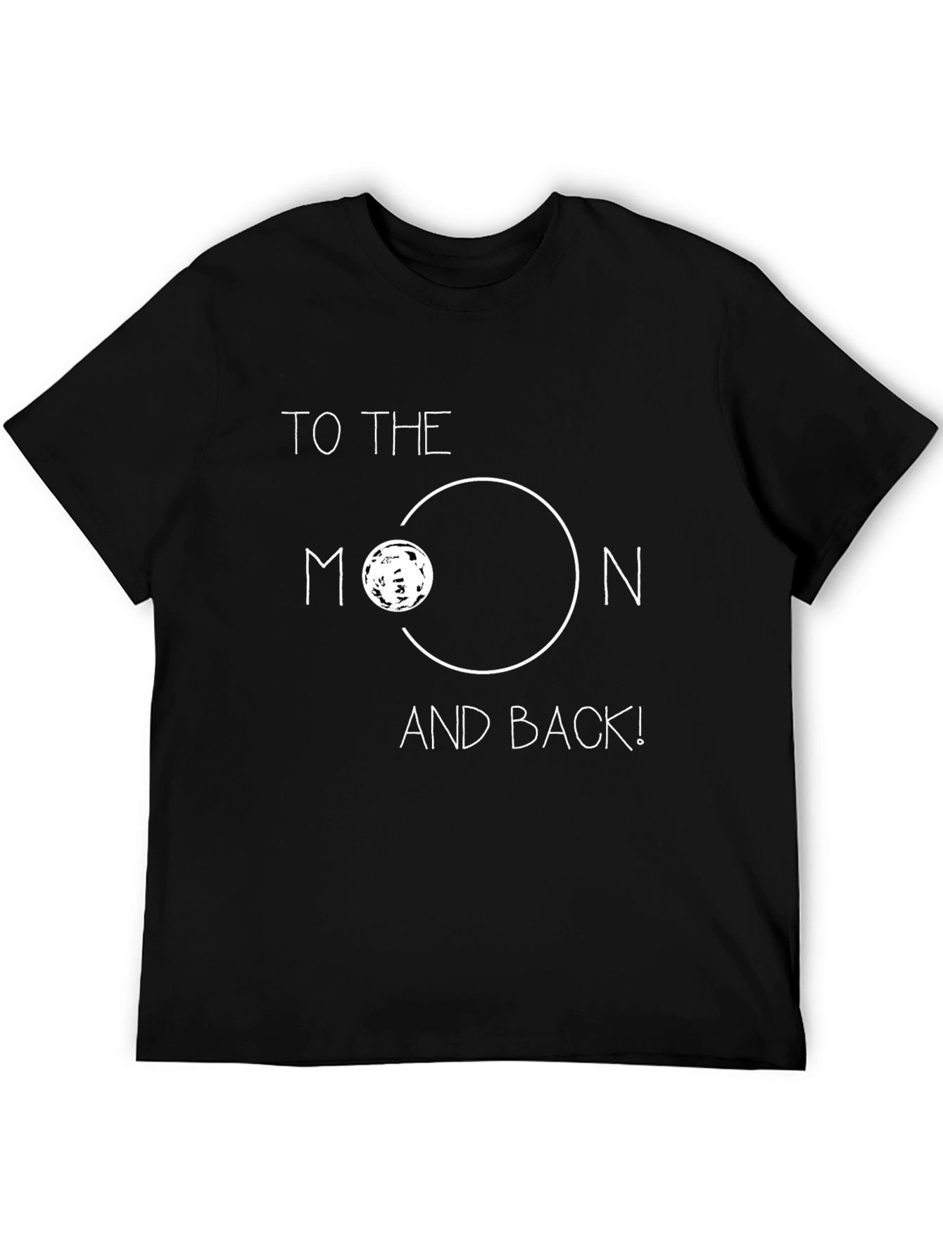 Black To The Moon & Back Graphic Tee - Soft Cotton Blend view 5