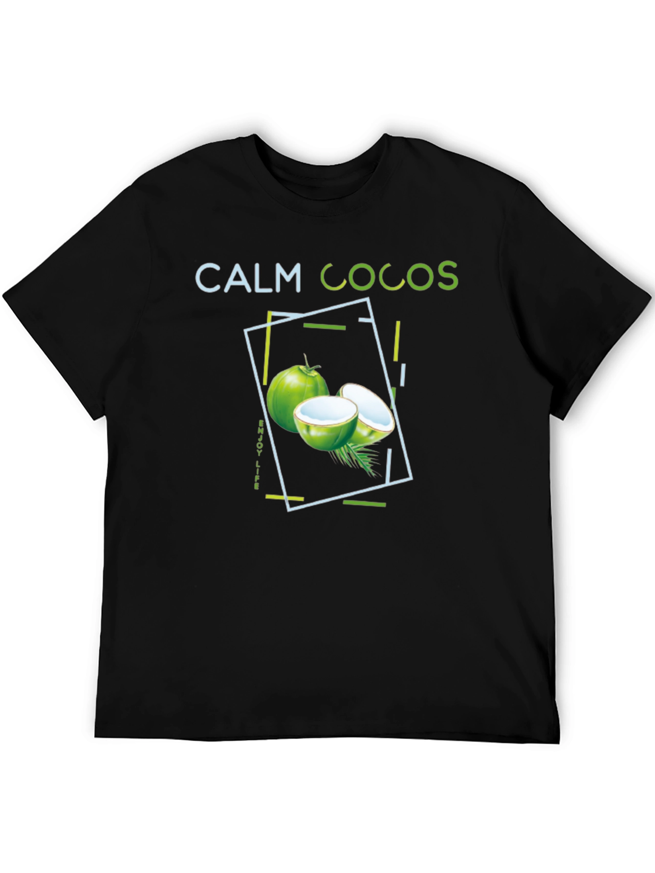 Calm Cocos Graphic Tee - Tropical Vibe Shirt - 5