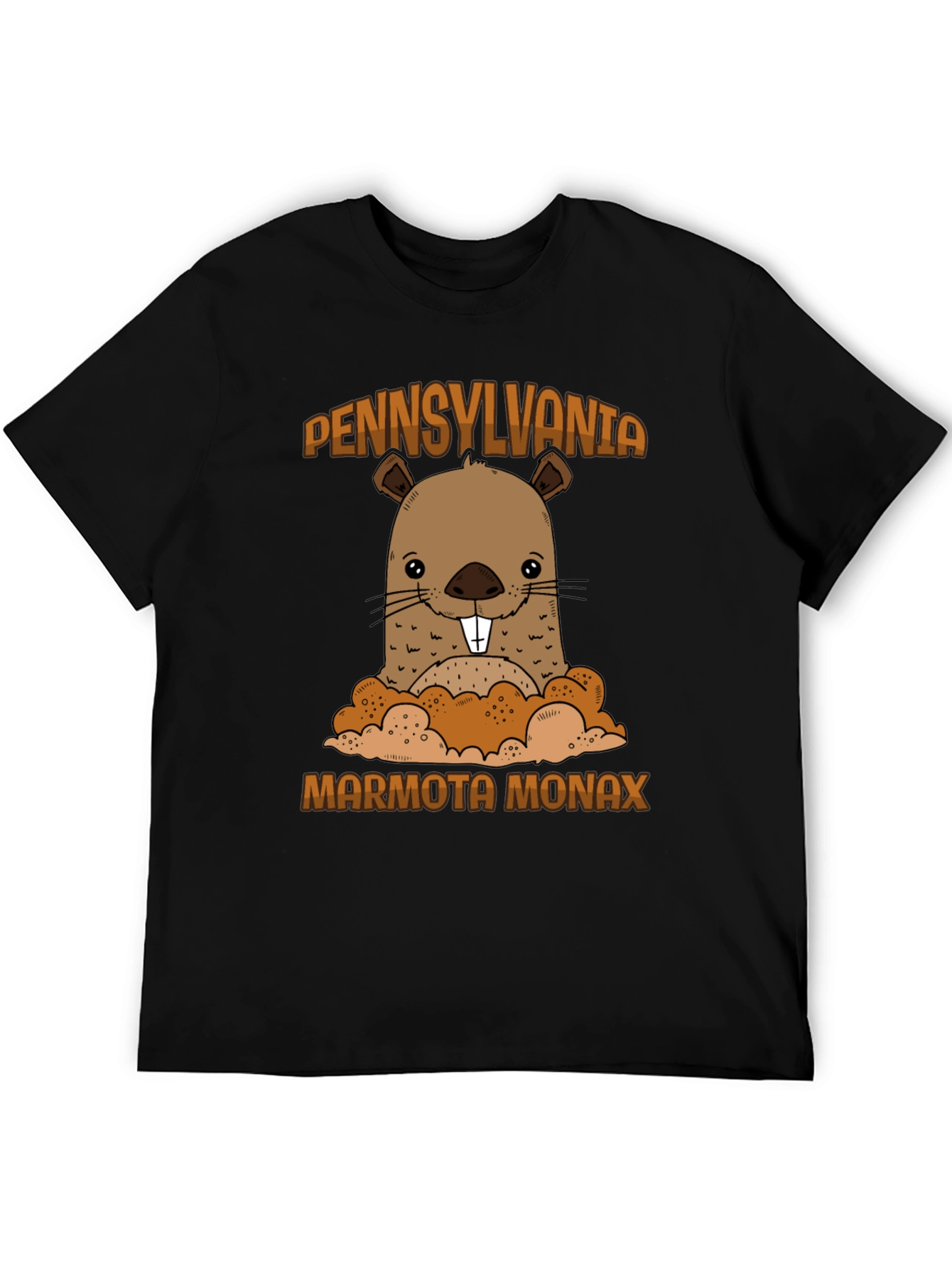 Black Pennsylvania Marmota Monax Groundhog T-Shirt view 5