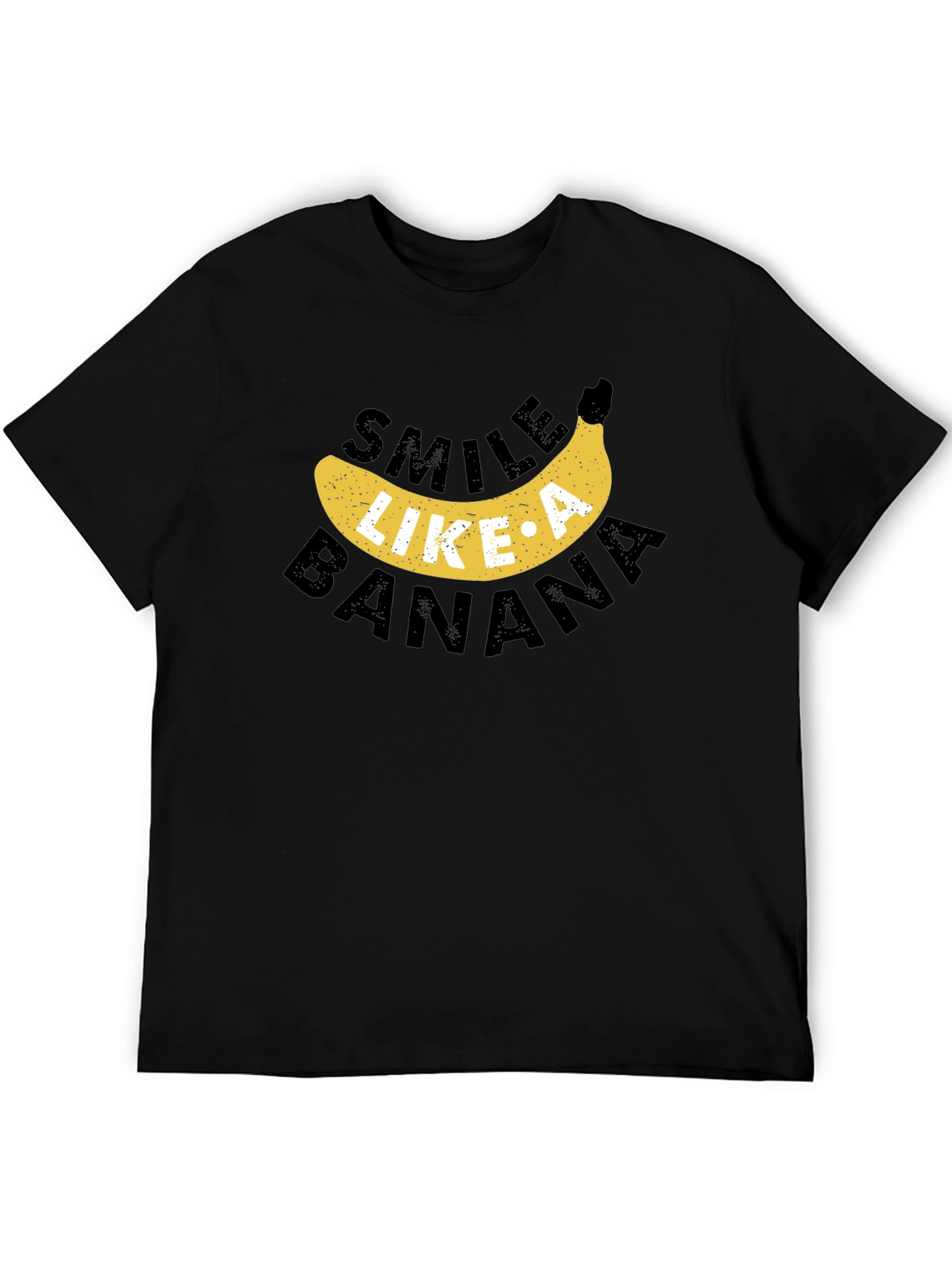 Black Smile Like A Banana Graphic Tee view 5