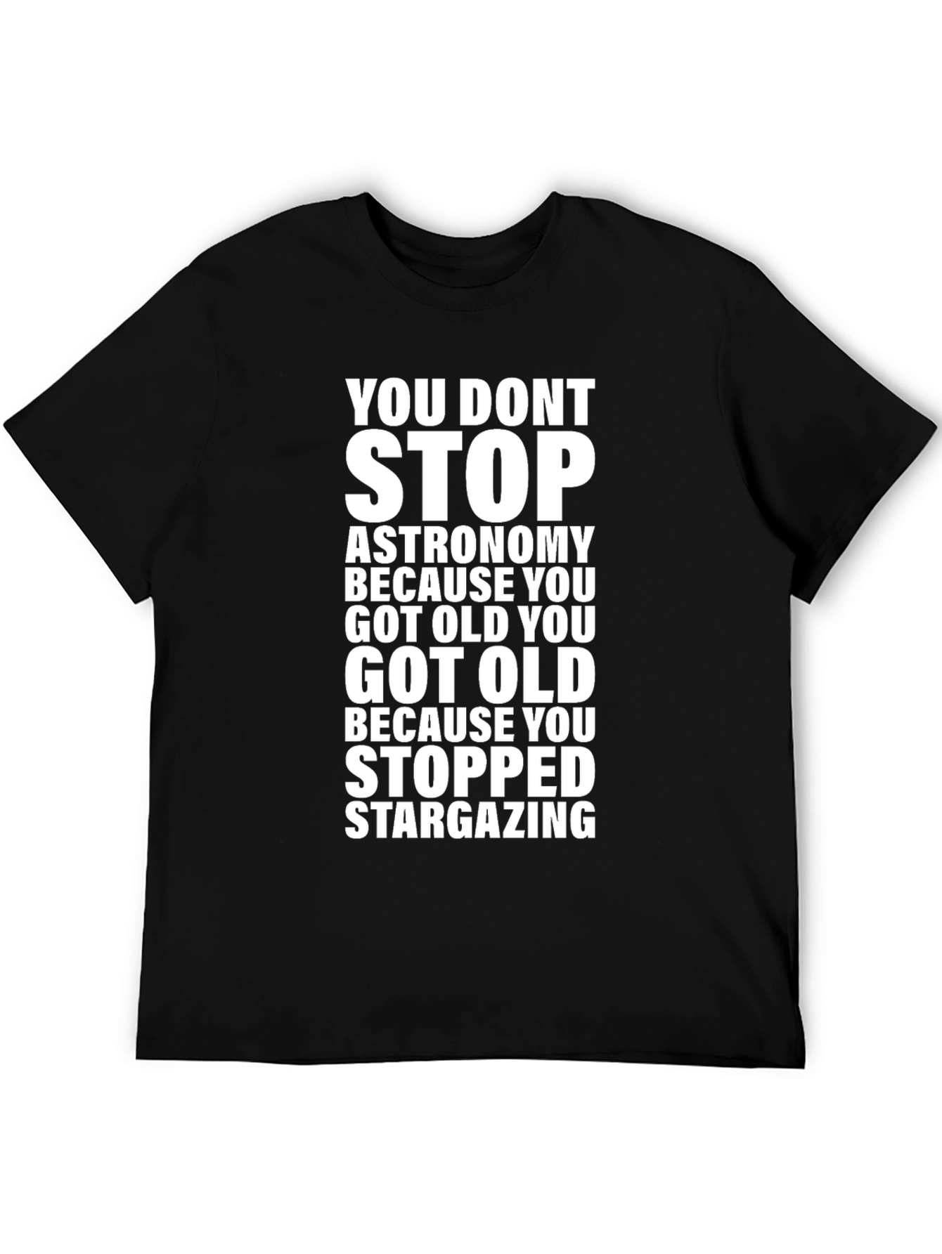 Black Astronomy Stargazing Graphic T-Shirt view 5
