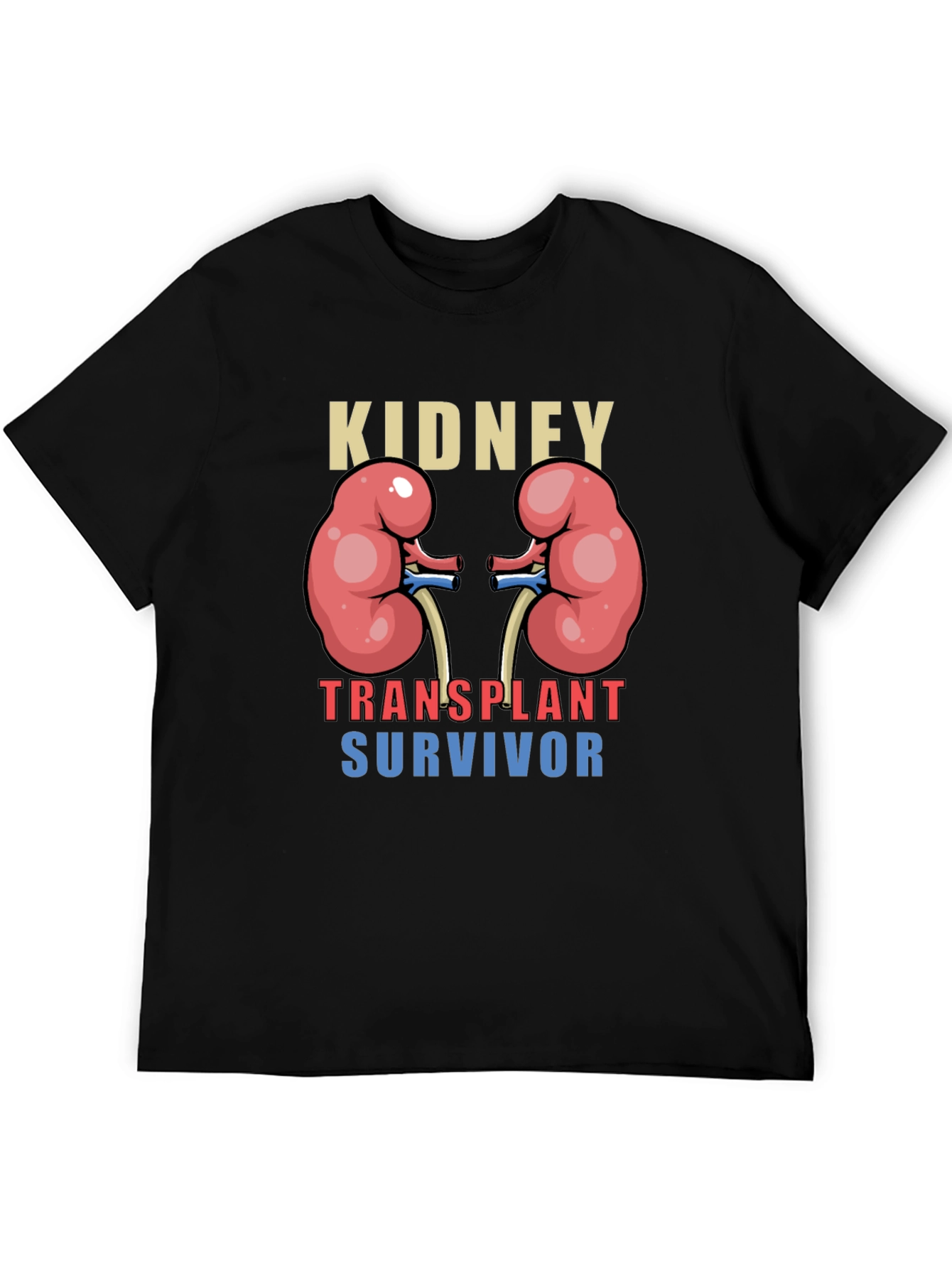 Black Kidney Transplant Survivor Graphic Tee view 5
