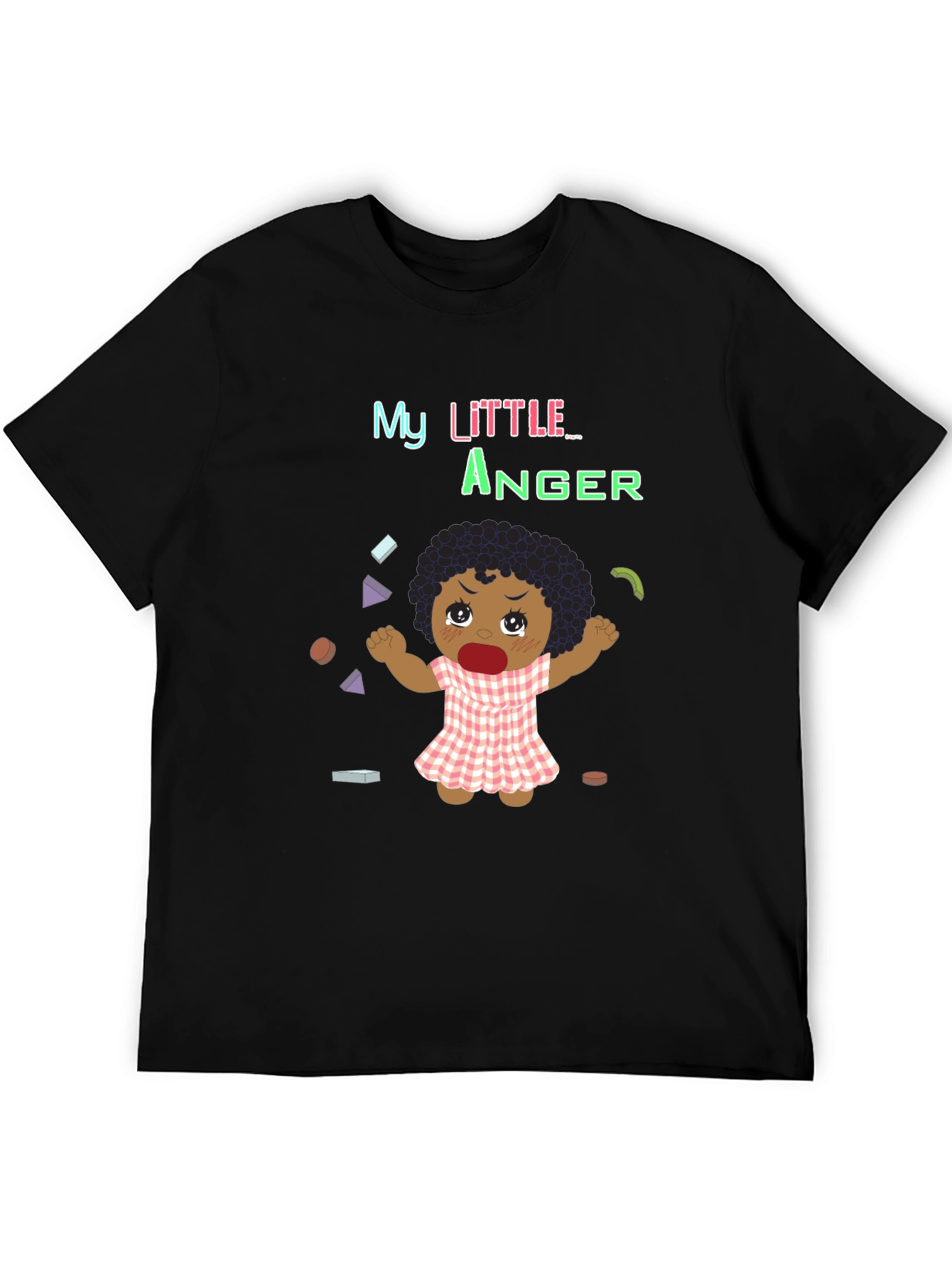 Black My Little Anger Black T-Shirt view 5