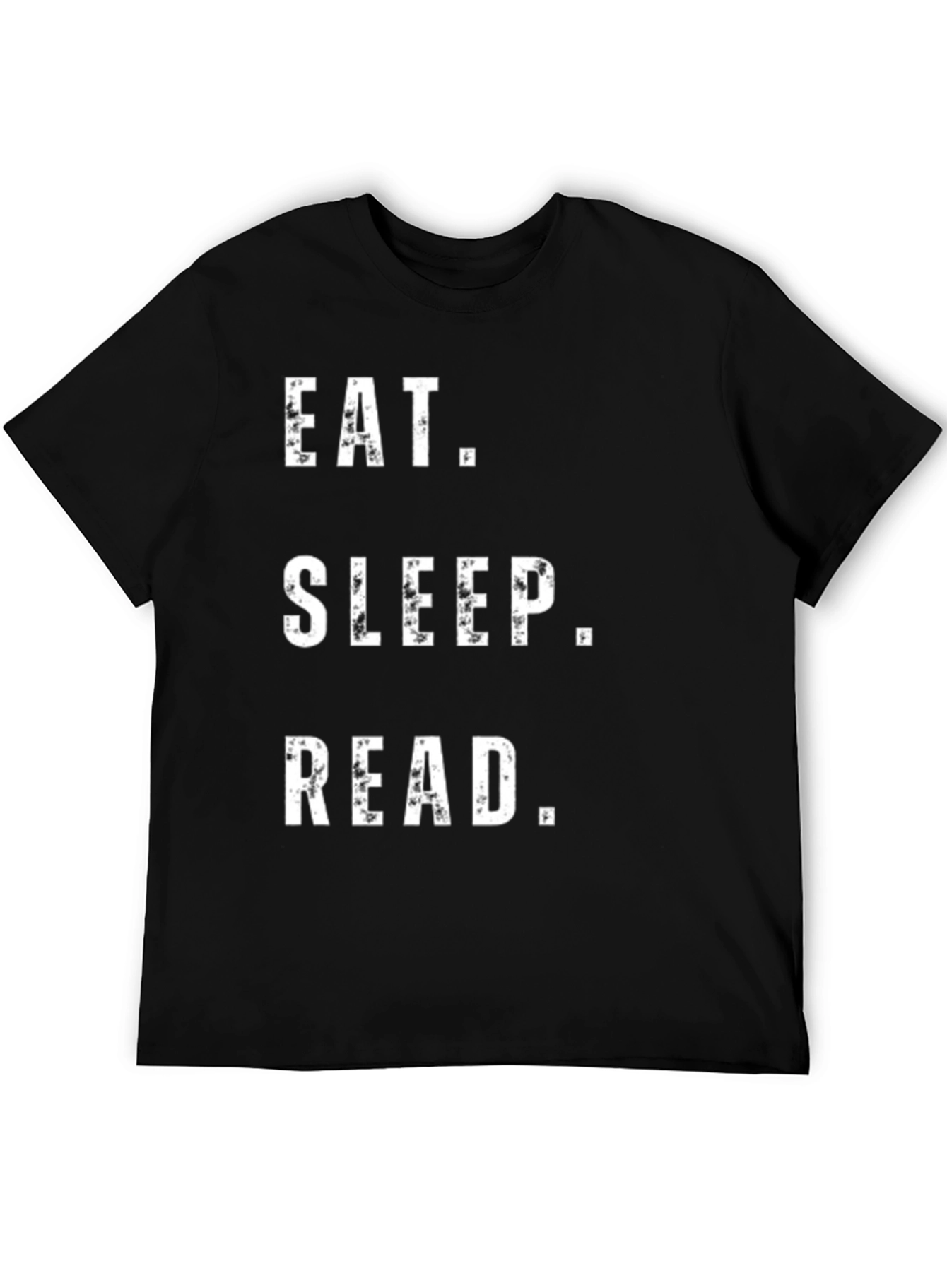 Black Eat Sleep Read T-Shirt - Book Lover Tee view 5