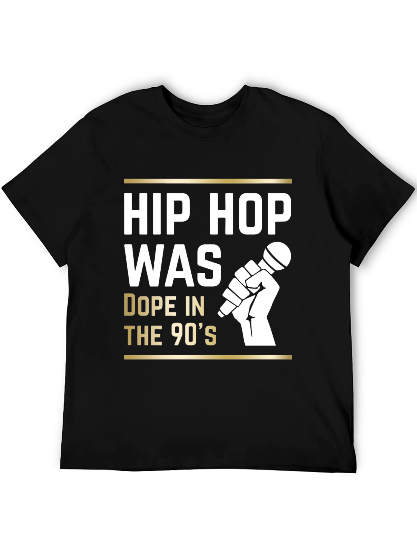 Black Hip Hop 90s Graphic Tee - Retro Style view 5