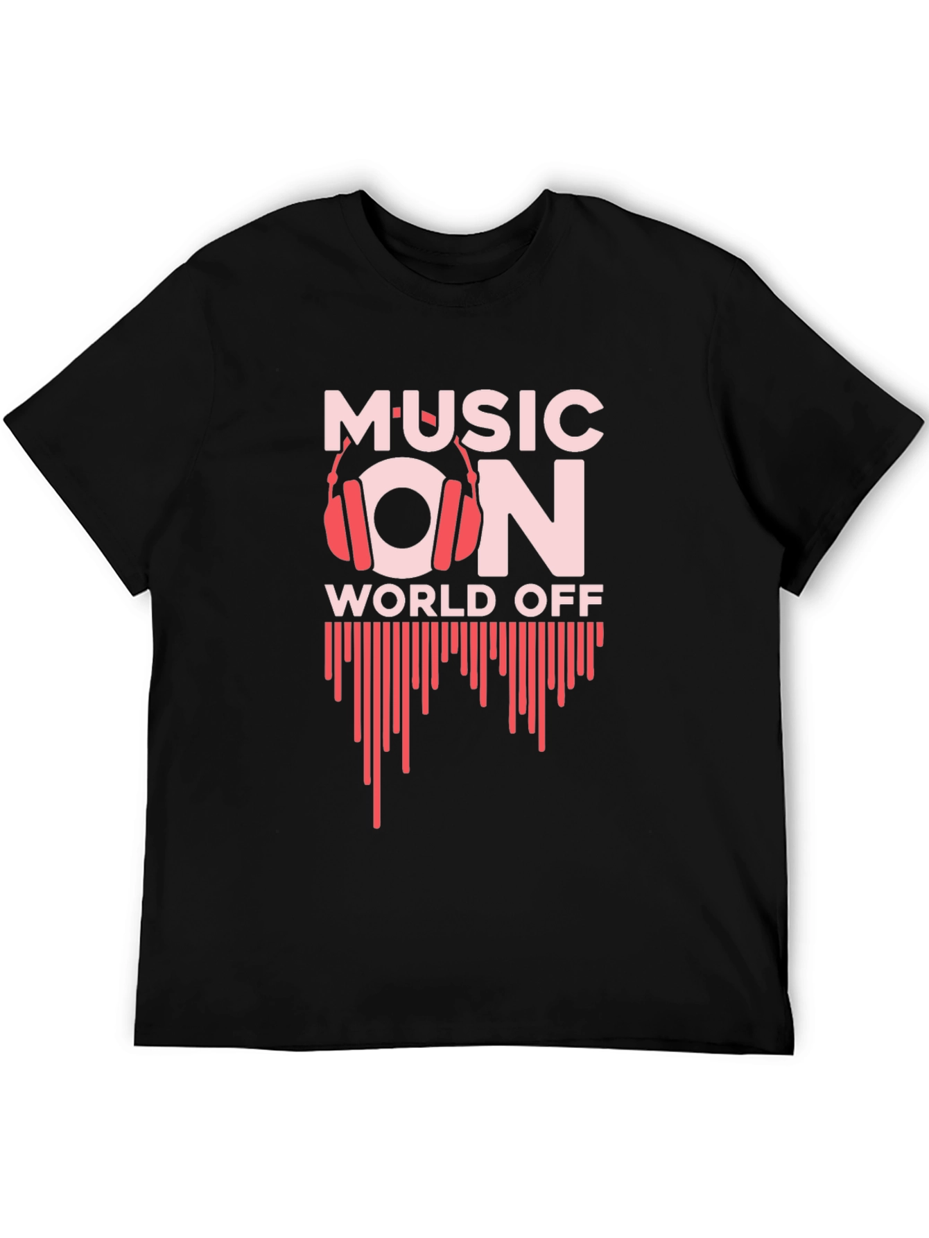 Black Music On World Off Graphic Tee view 5