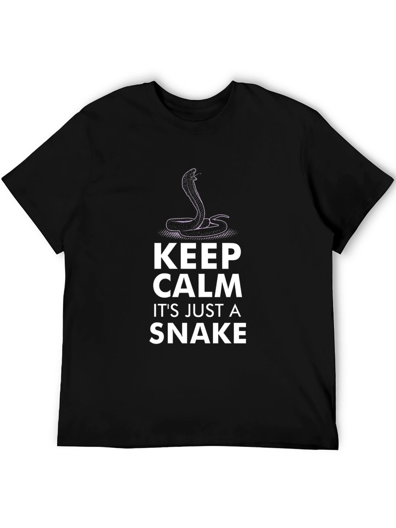 Keep Calm Snake T-Shirt - Funny Cobra Graphic Tee - 5