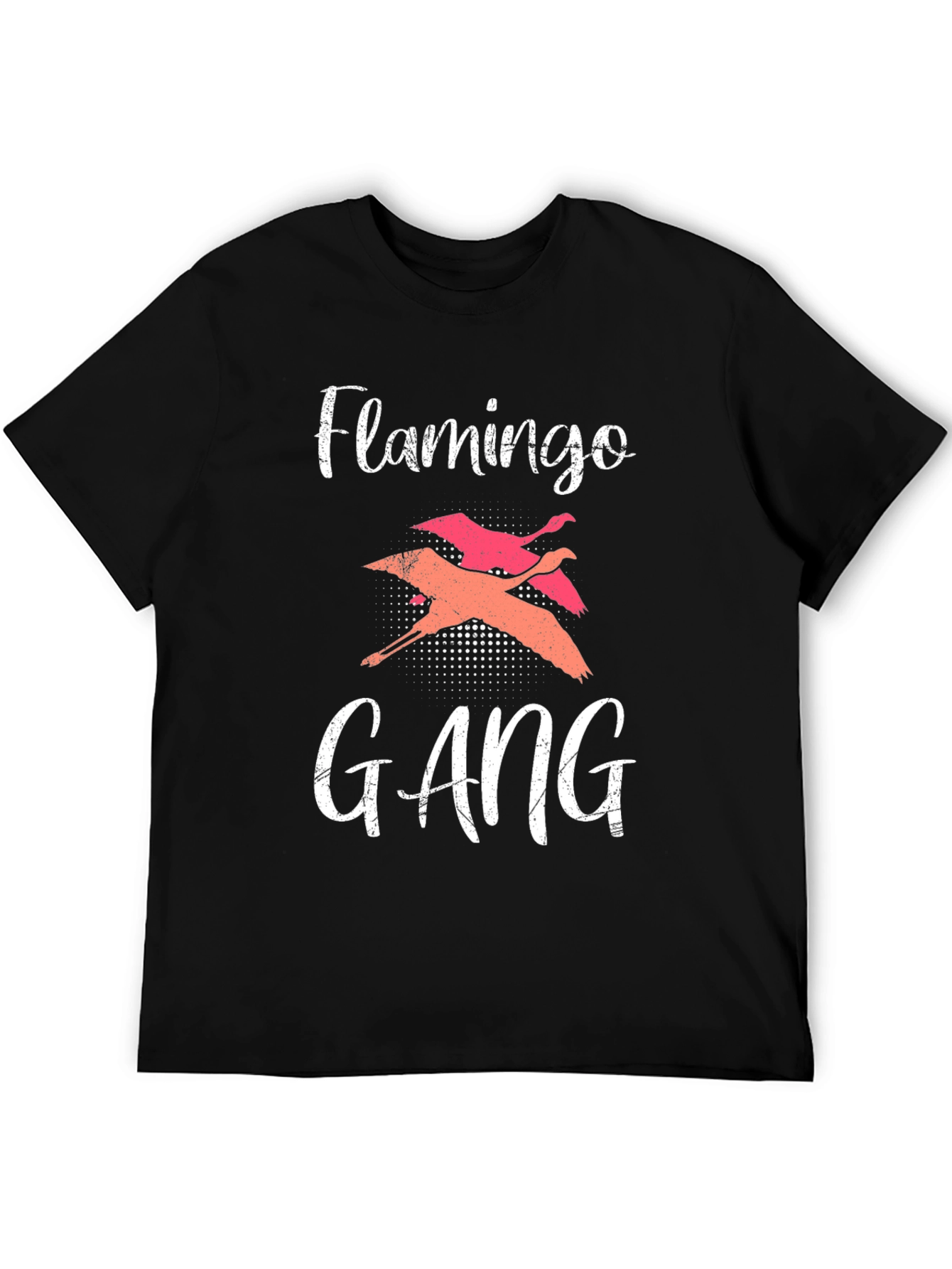 Black Flamingo Gang Black Graphic Tee view 5
